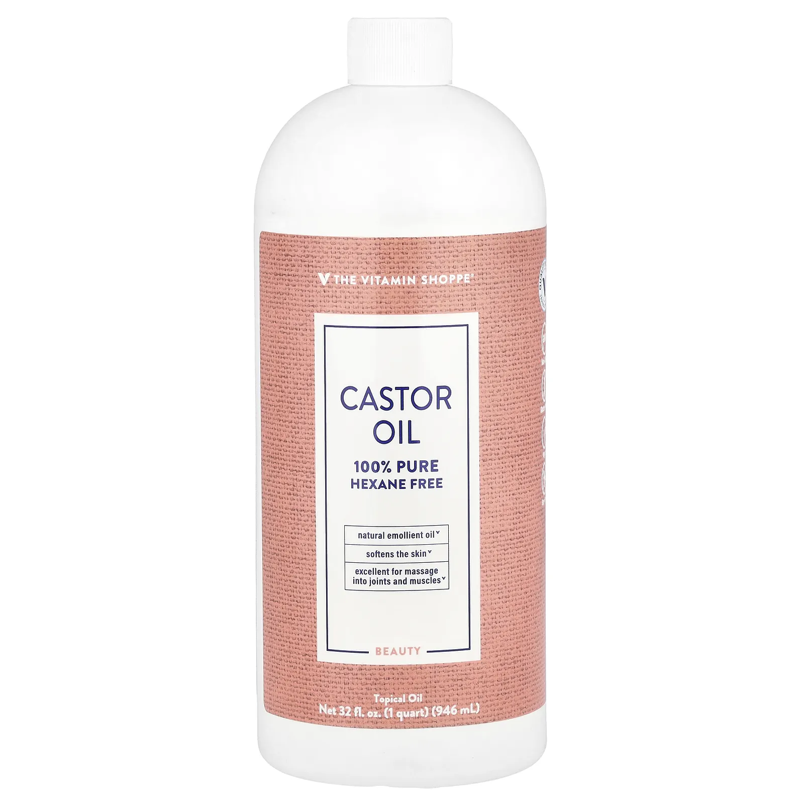 The Vitamin Shoppe, Касторовое масло, 946 мл (32 жидк. Унции)