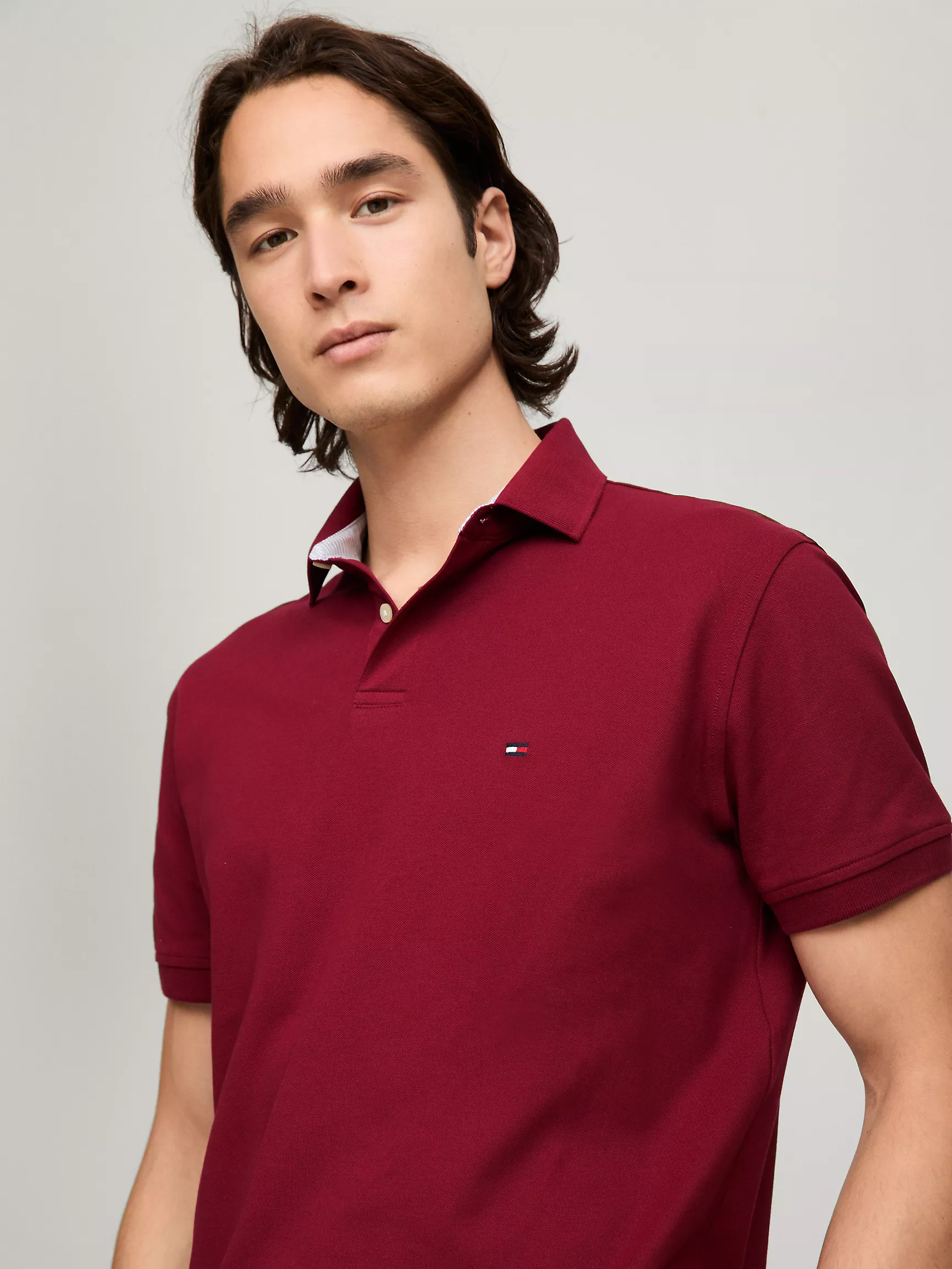 Мужское поло Tommy Hilfiger, Эластичное поло стандартного кроя Tommy