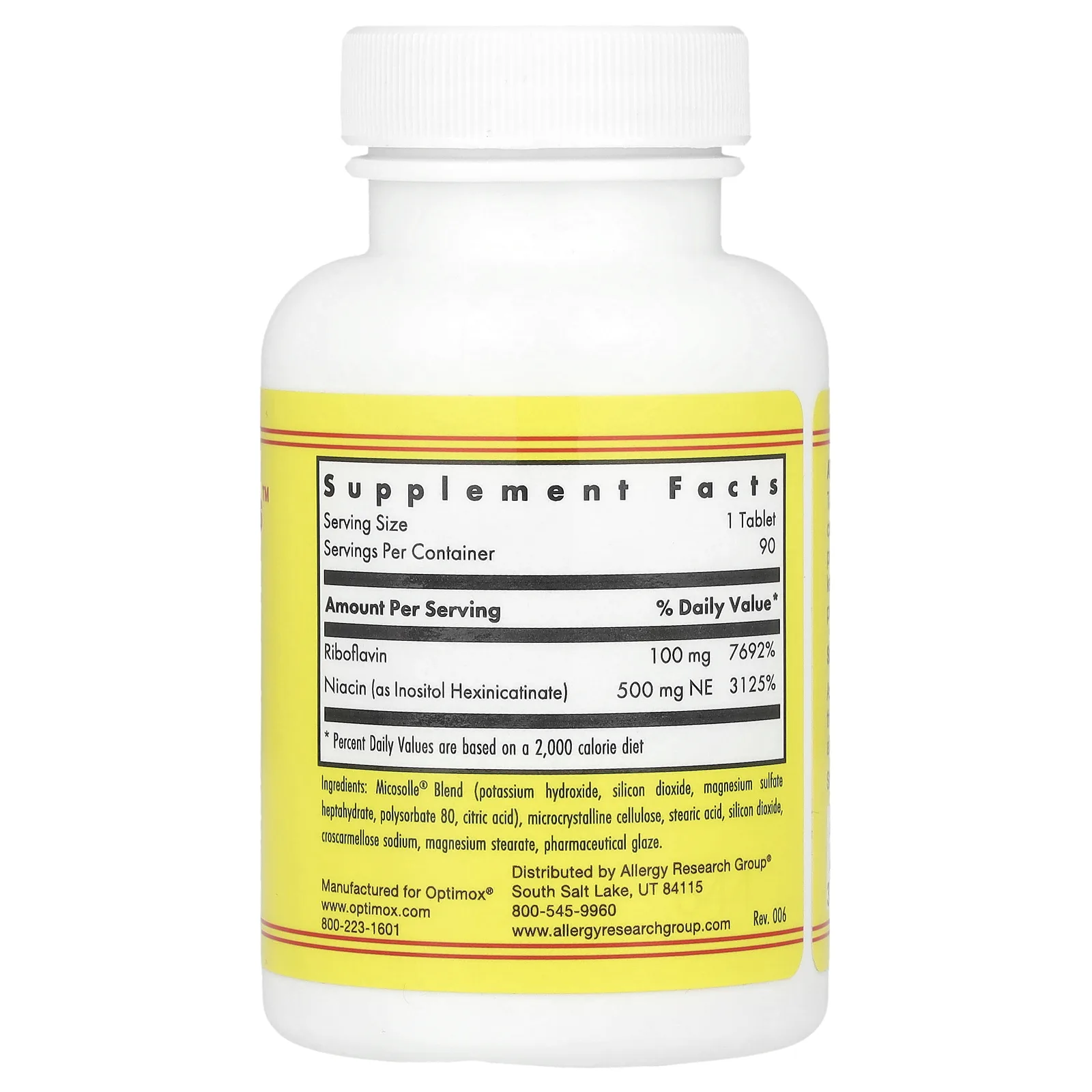 Optimox, Кофакторы АТФ, 90 таблеток