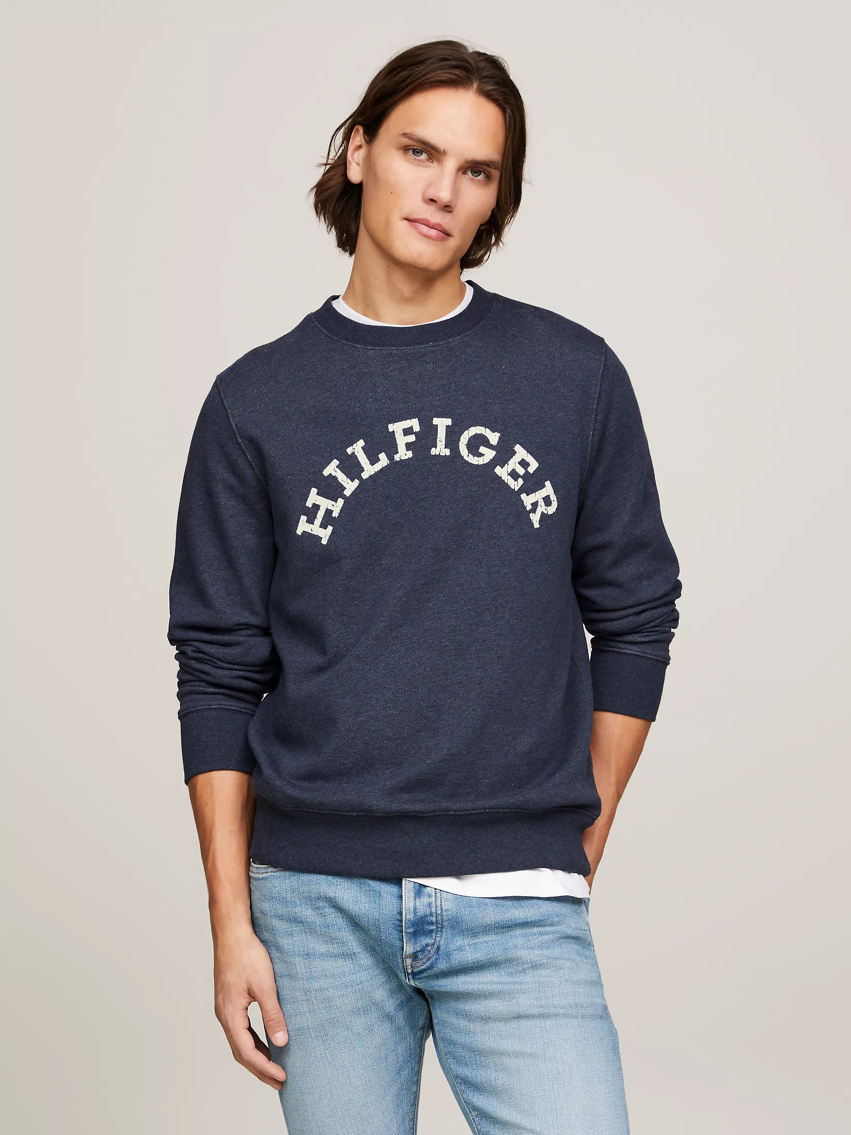 Мужская толстовка Tommy Hilfiger, Свитшот с логотипом Hilfiger Arch