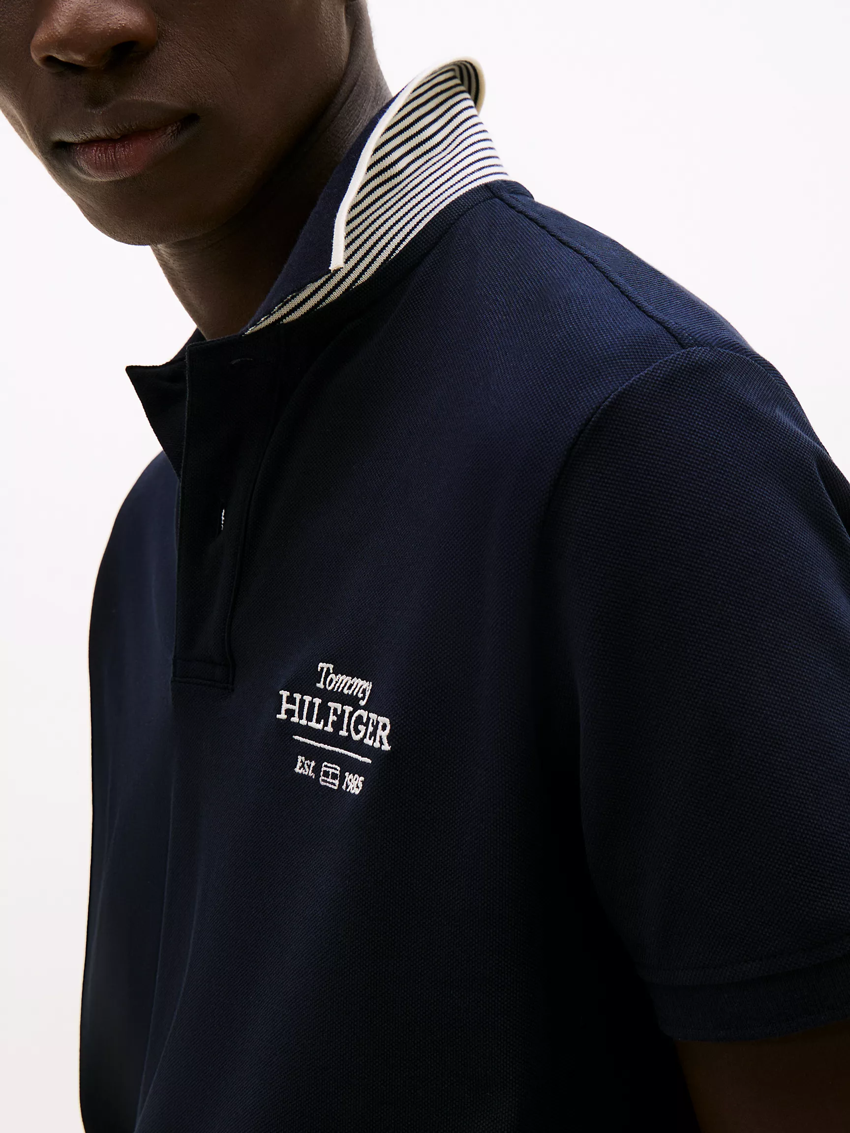 Мужское поло Tommy Hilfiger, Стандартное поло с вышитым логотипом Hilfiger