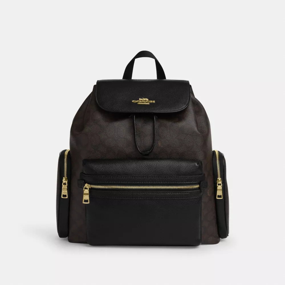 Рюкзак COACH Baby Backpack In Signature Canvas
