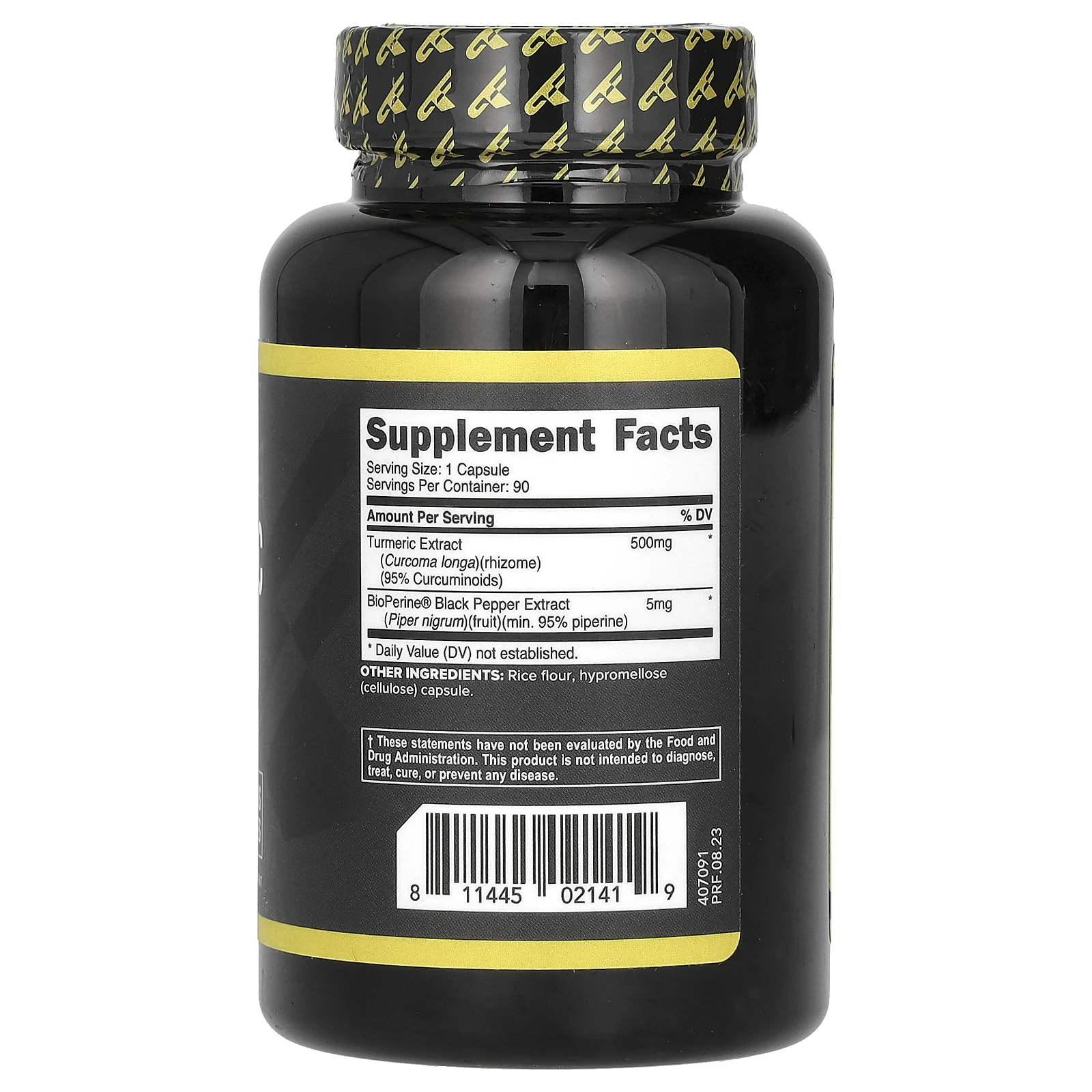 Primaforce, Куркума с BioPerine®, 500 мг, 90 капсул