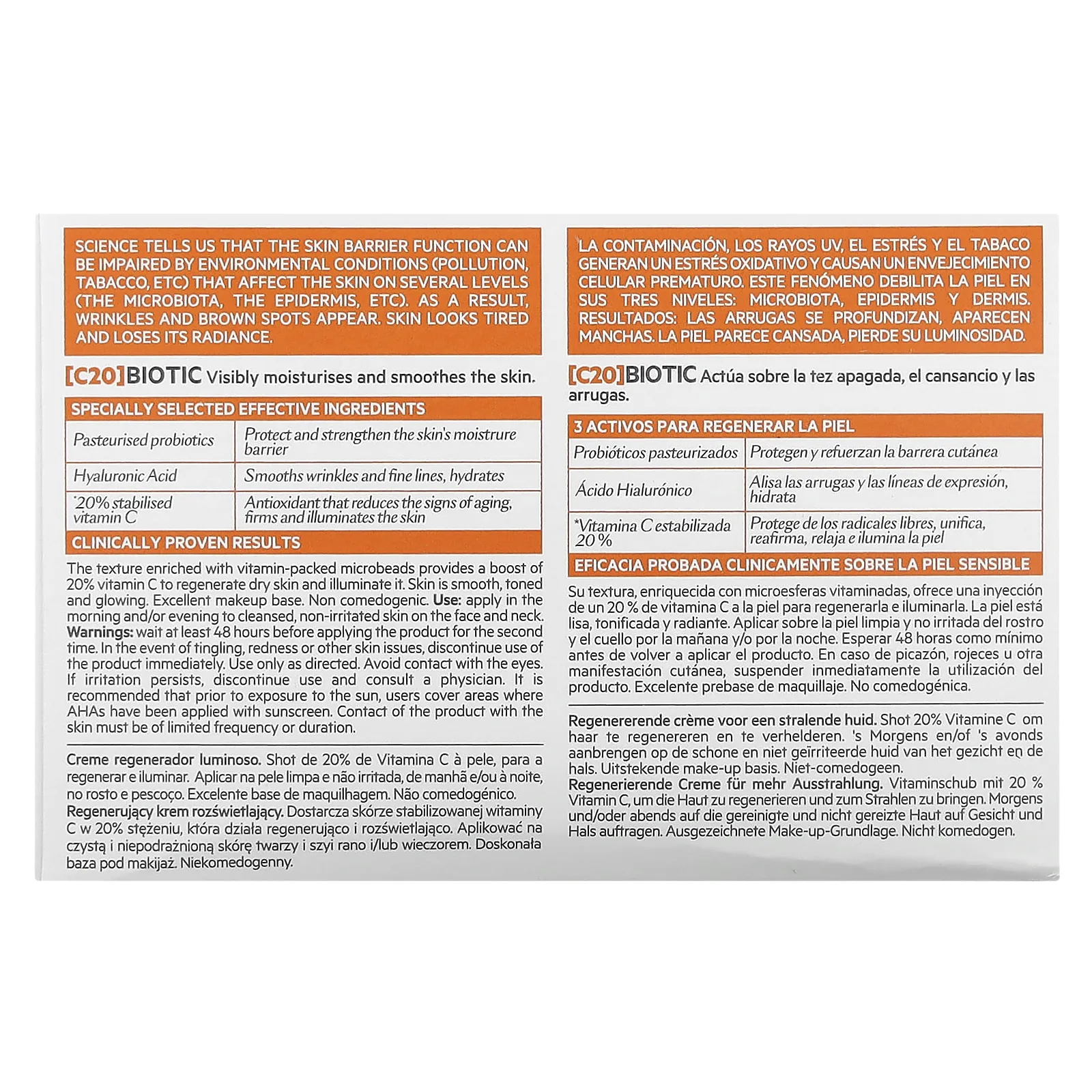 SVR, [C20] Biotic, регенерирующий крем для сияния кожи, 50 мл (1,7 жидк. унции)