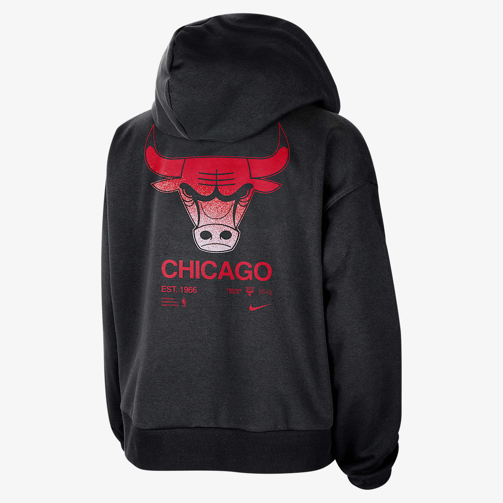Chicago Bulls Standard Issue Women's Nike Dri-FIT NBA Pullover Hoodie