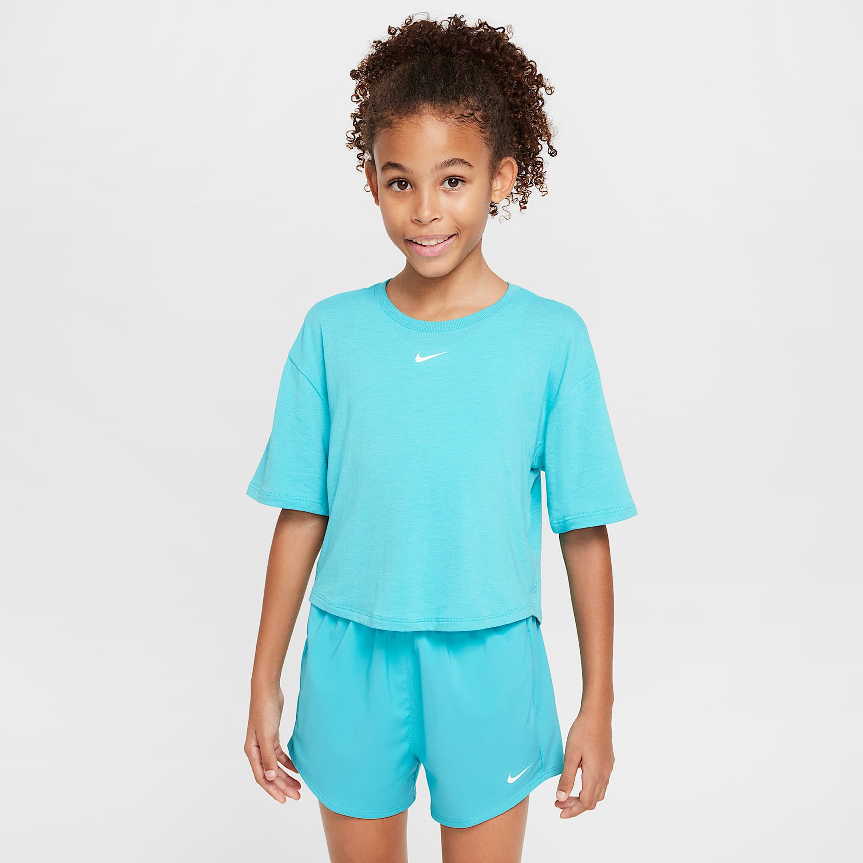 Nike One Relaxed Big Kids' (Girls') Dri-FIT Short-Sleeve Top