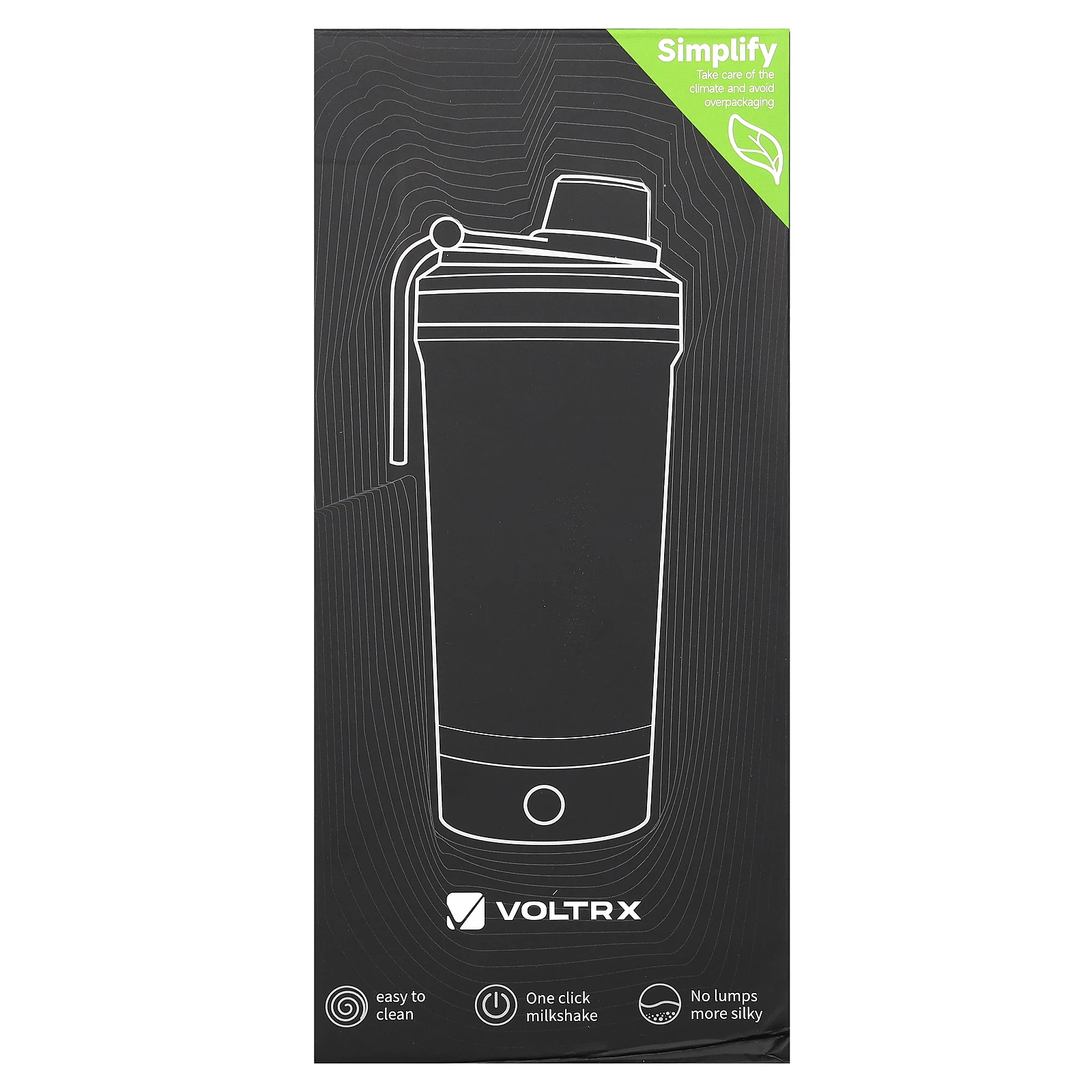 Voltrx, галлиевый электрический шейкер, розовый, 700 мл (24 унции)