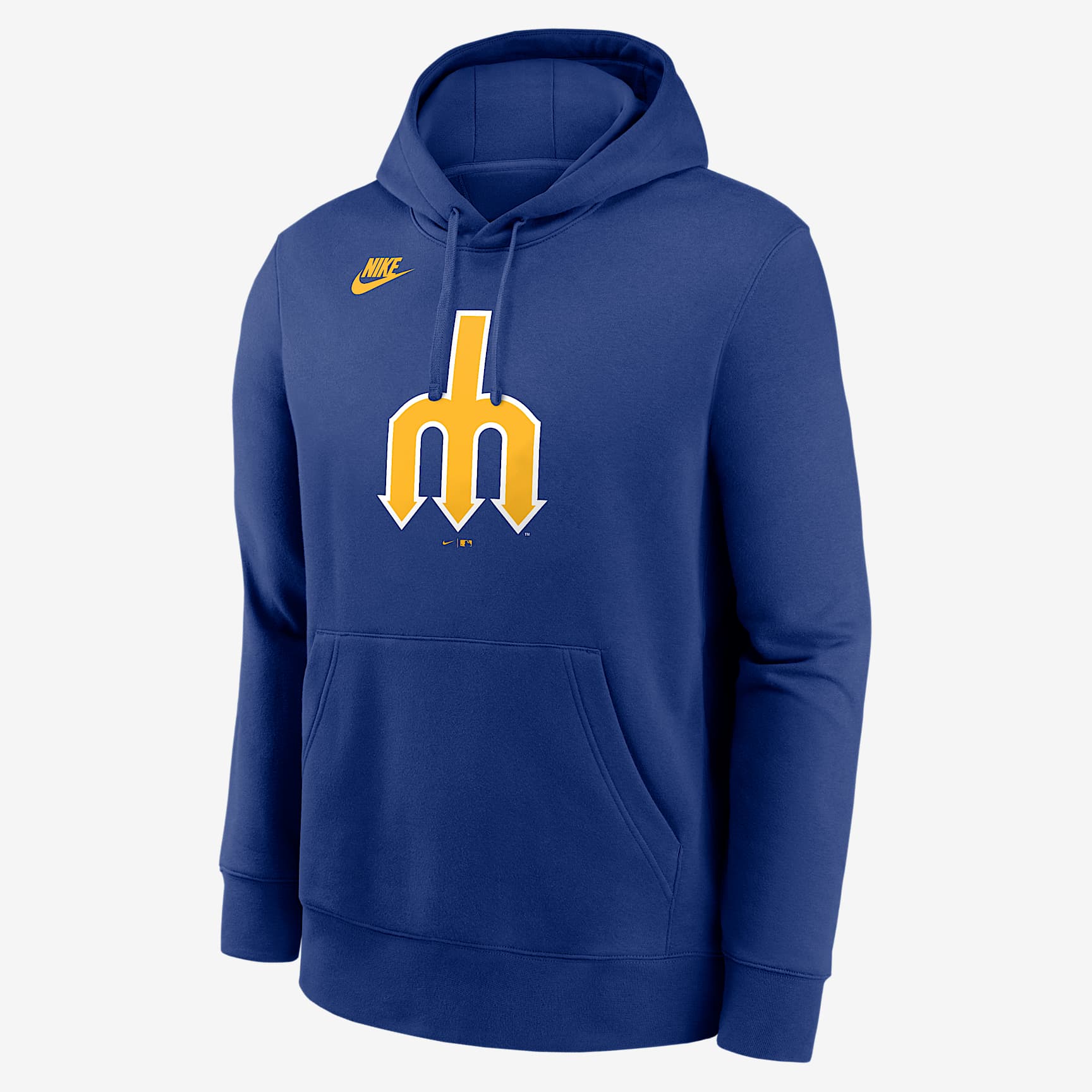 Seattle Mariners Cooperstown Logo Club Men's Nike MLB Pullover Hoodie