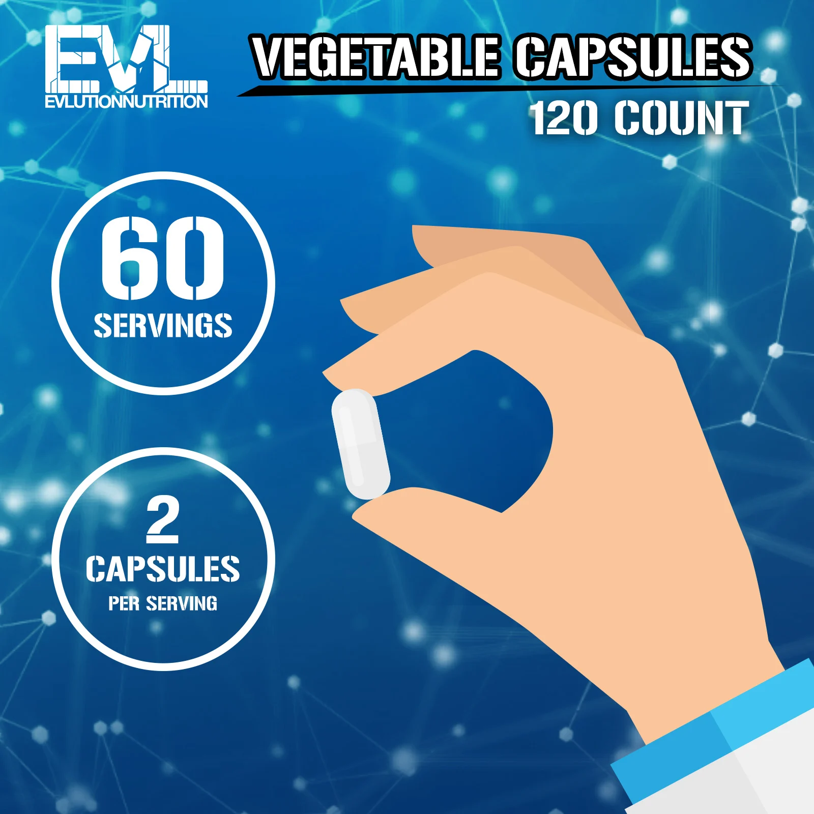 EVLution Nutrition, креатин с L-аргинином, 120 растительных капсул
