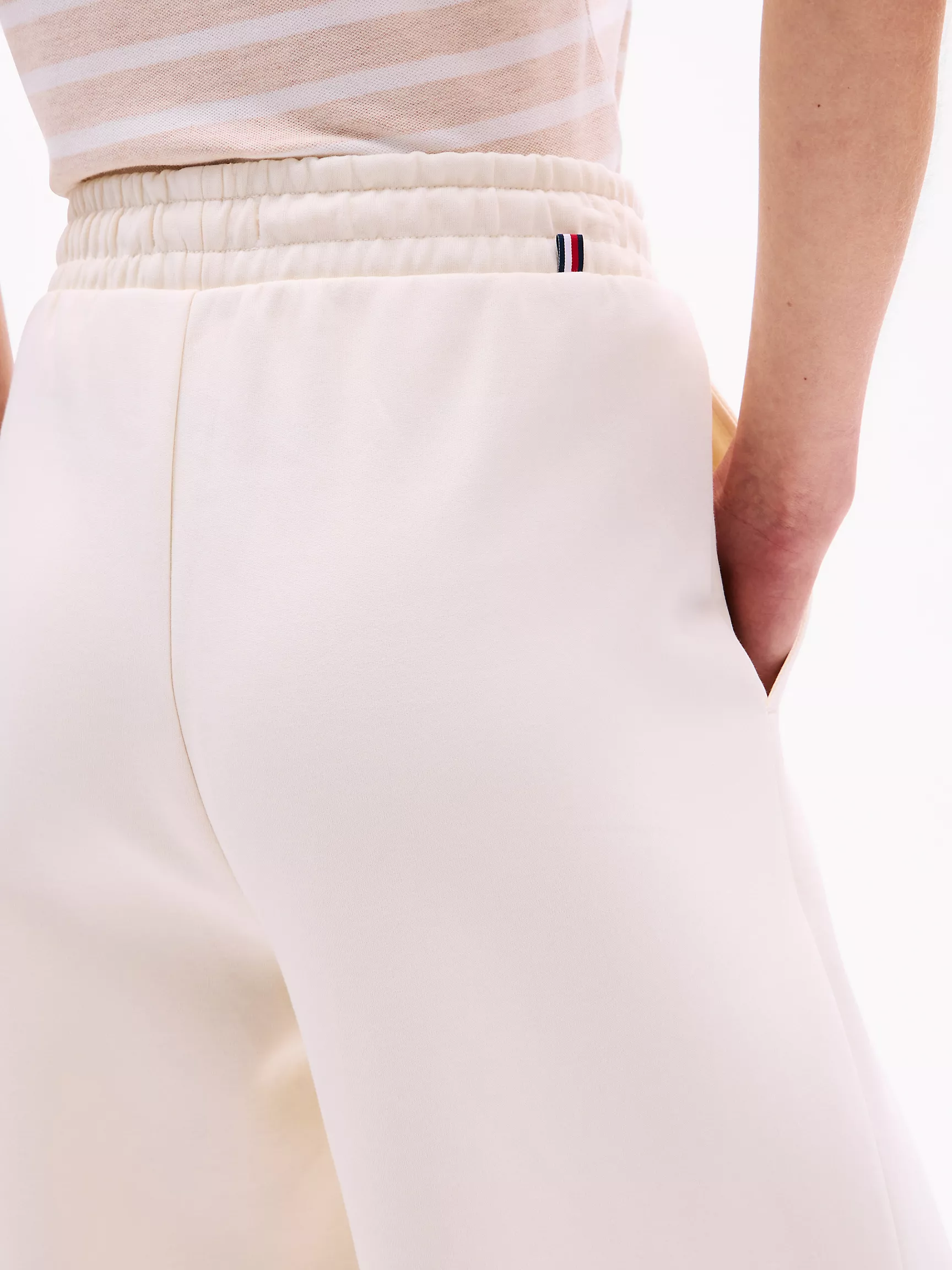 Женские брюки Tommy Hilfiger, Спортивные брюки с широкими штанинами из трикотажа Scuba