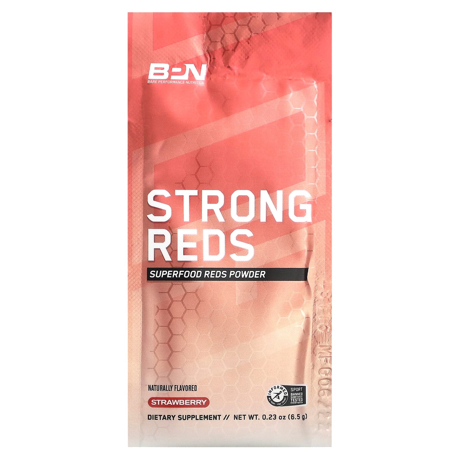 BPN, Strong Reds, Superfood Reds, порошок, клубника, 20 пакетиков по 6,5 г (0,23 унции)
