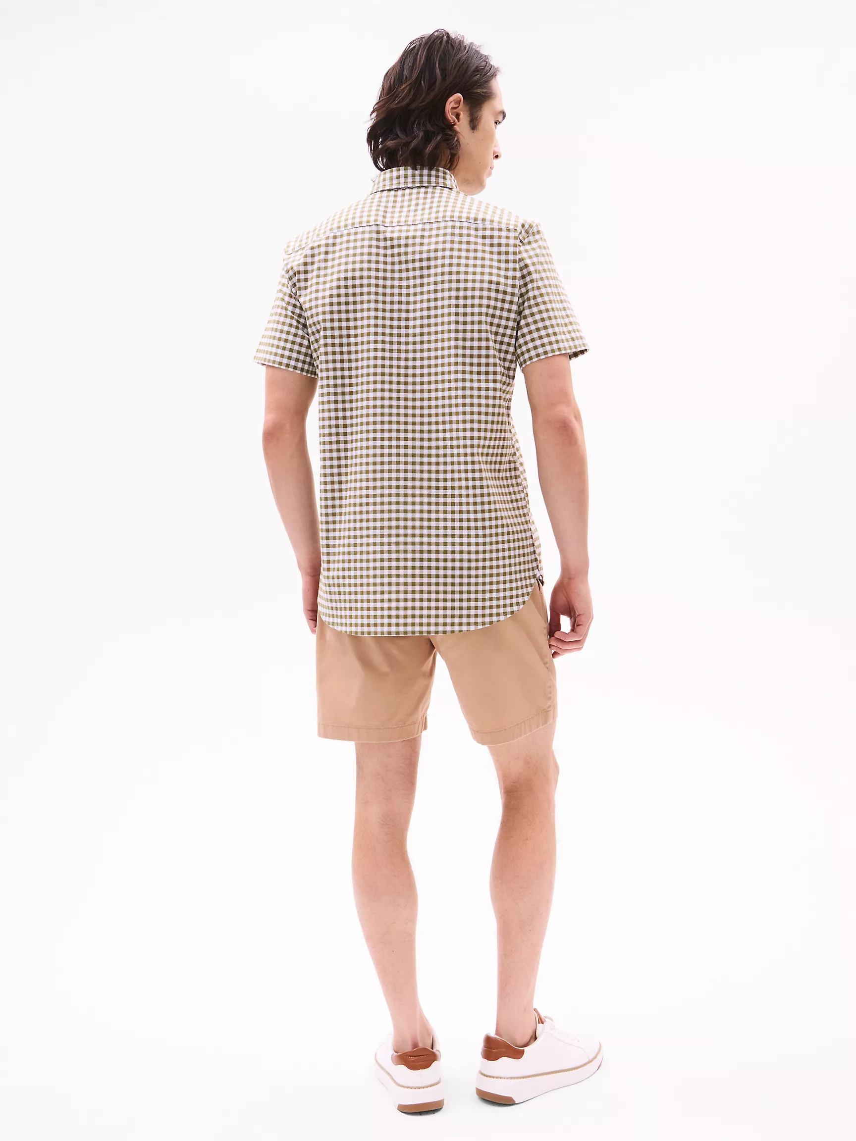 Мужская рубашка Tommy Hilfiger, Стандартная рубашка из оксфорда в клетку гингем