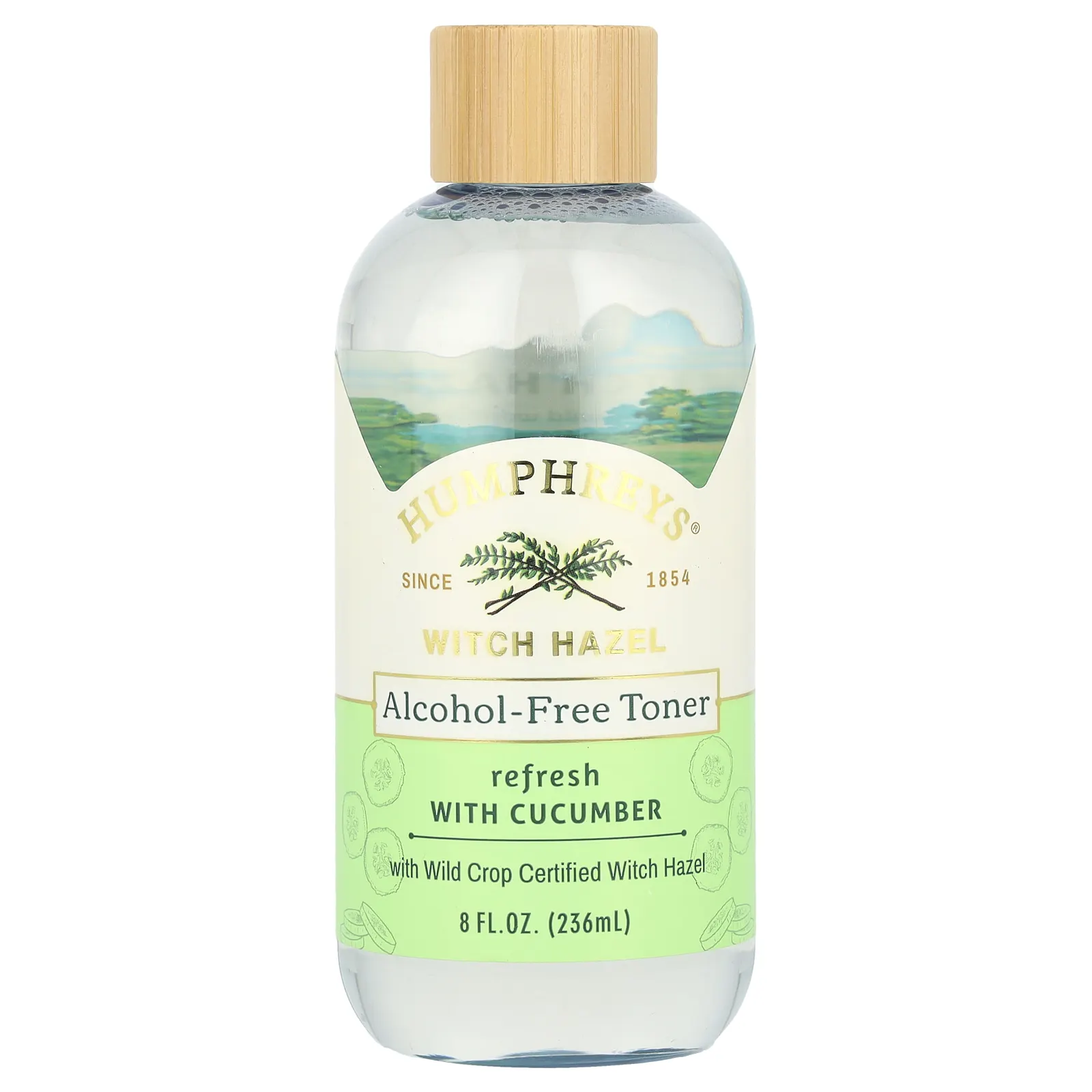 Humphreys, гамамелис, тоник без спирта с огурцом, освежающий, 236 мл (8 жидк. унций)