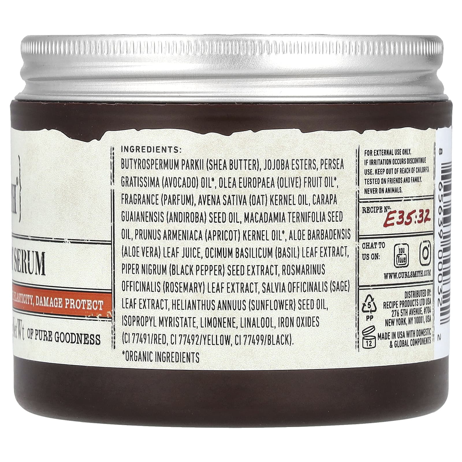 Curlsmith, Сыворотка для интенсивного лечения, 4 унции (106 г)