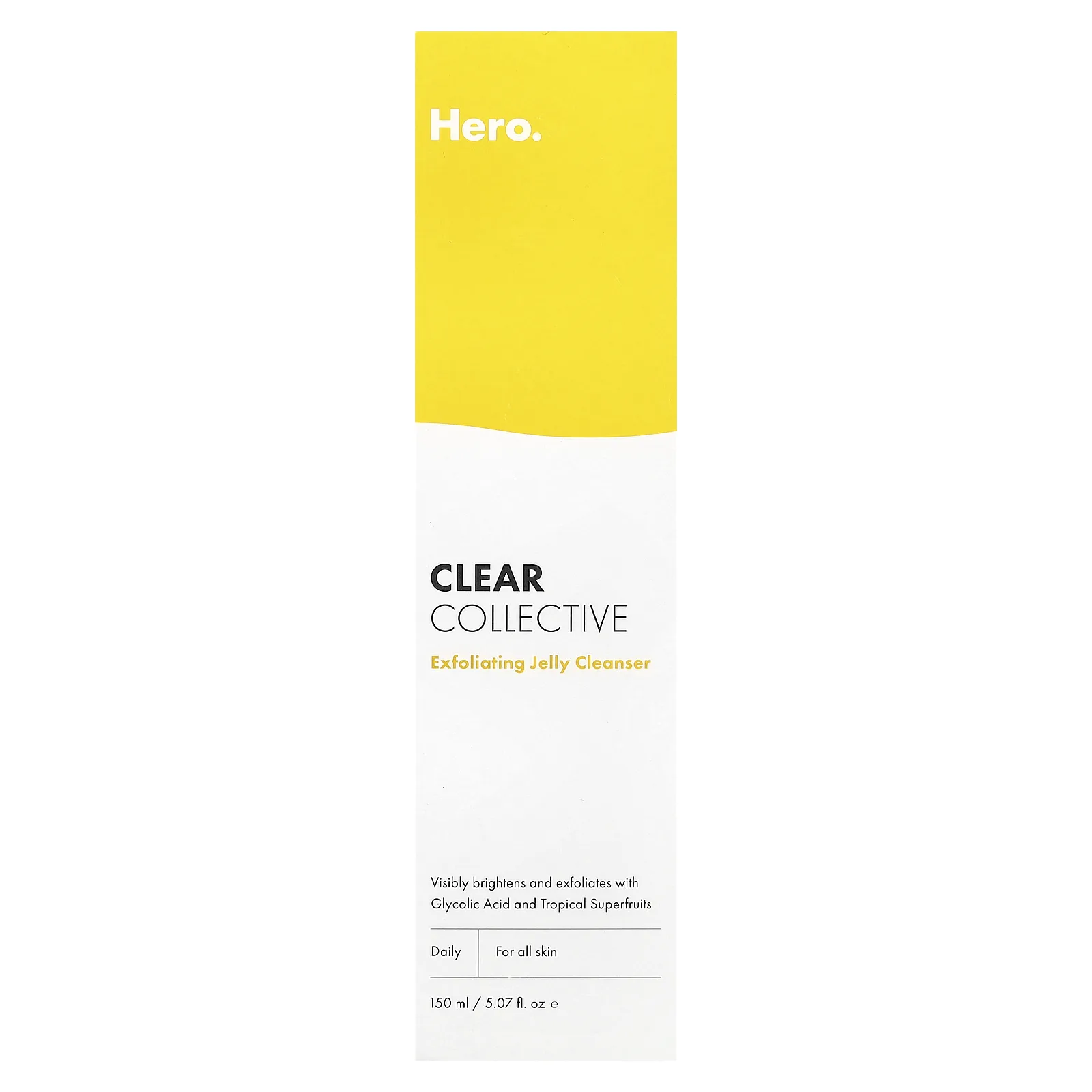 Hero Cosmetics, Clear Collective, отшелушивающее очищающее желе, 150 мл (5,07 жидк. унции)
