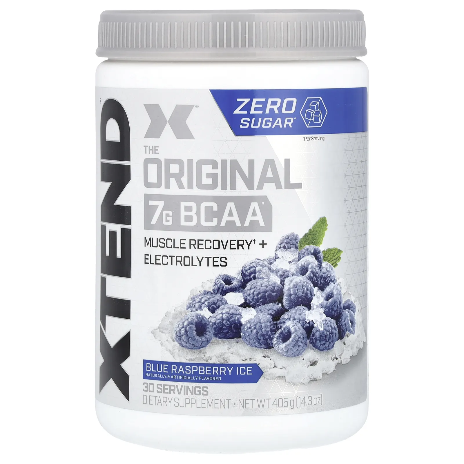 Xtend, The Original, 7 г аминокислот с разветвленной цепью (BCAA), со вкусом голубой малины, 420 г (14,8 унции)