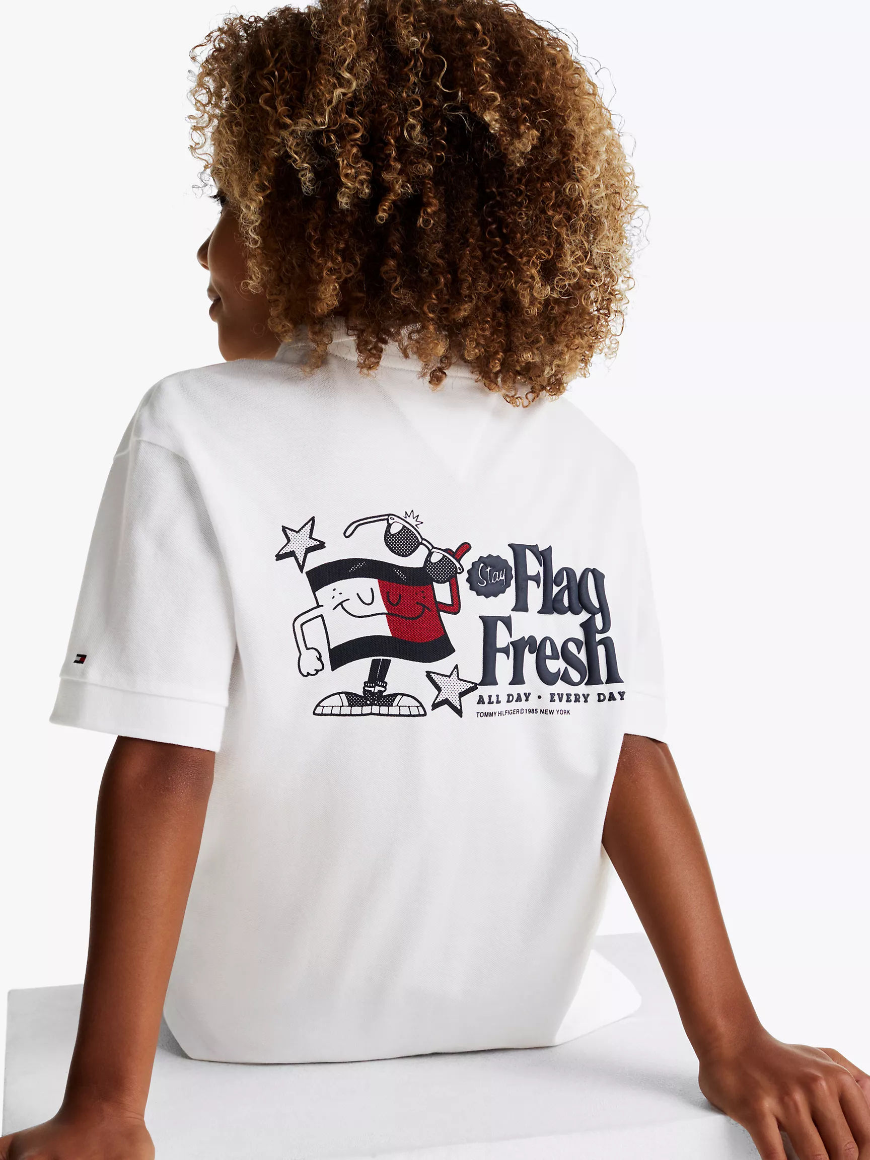 Рубашка-поло для мальчиков Tommy Hilfiger, Детское поло с логотипом Flag Fresh