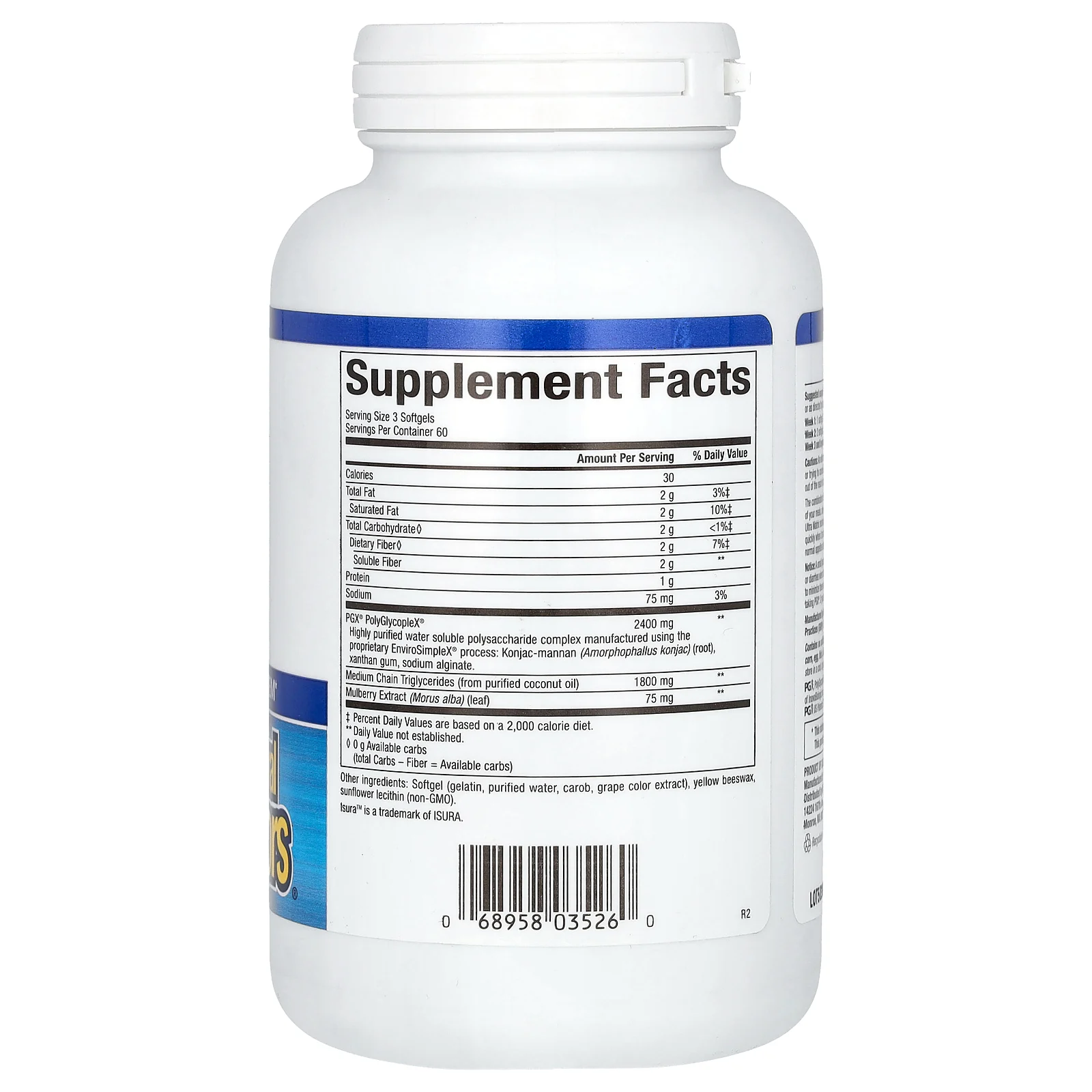 Natural Factors, WellBetX PGX, Plus Mulberry, 180 капсул