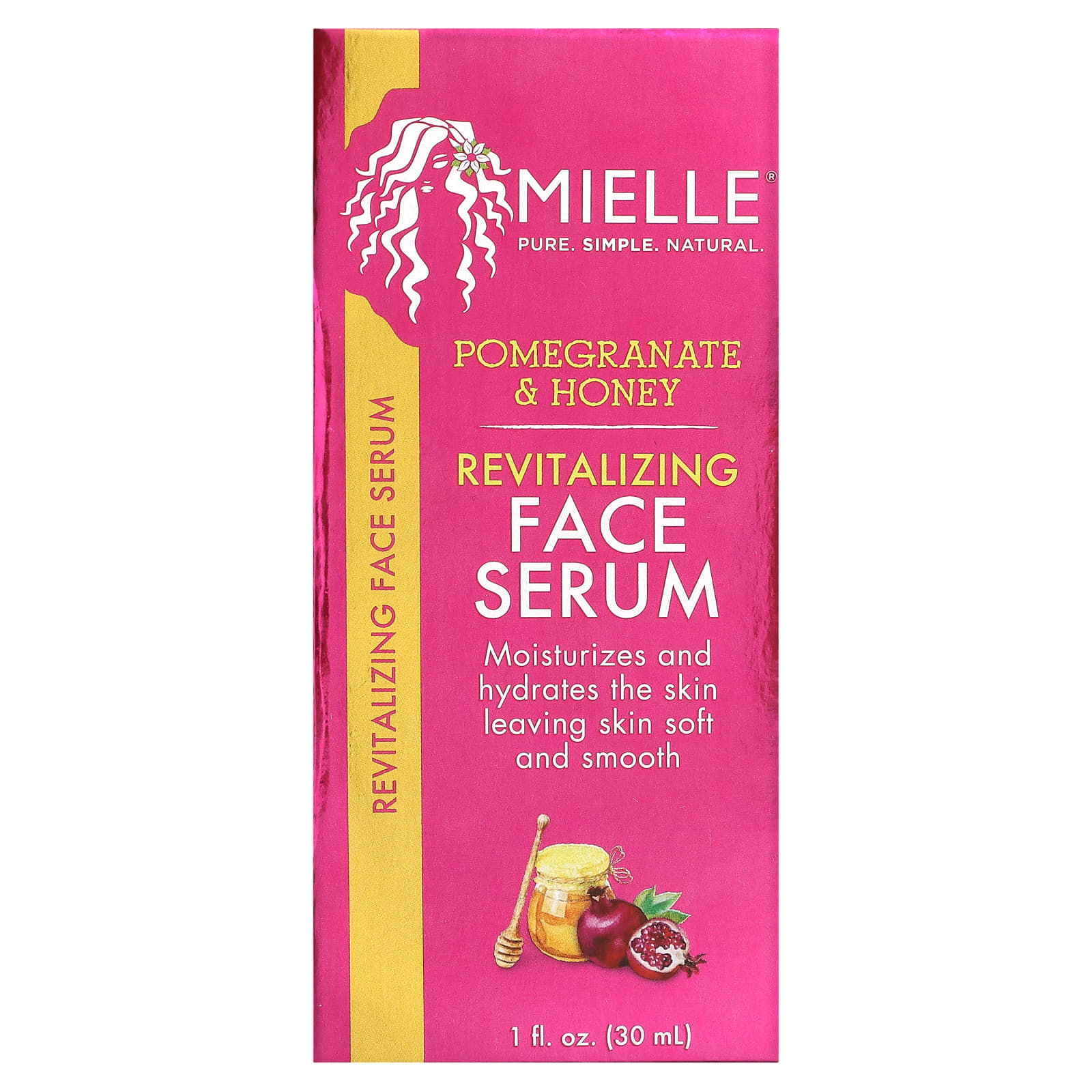 Mielle, Восстанавливающая сыворотка для лица, с гранатом и медом, 30 мл (1 жидк. Унция)