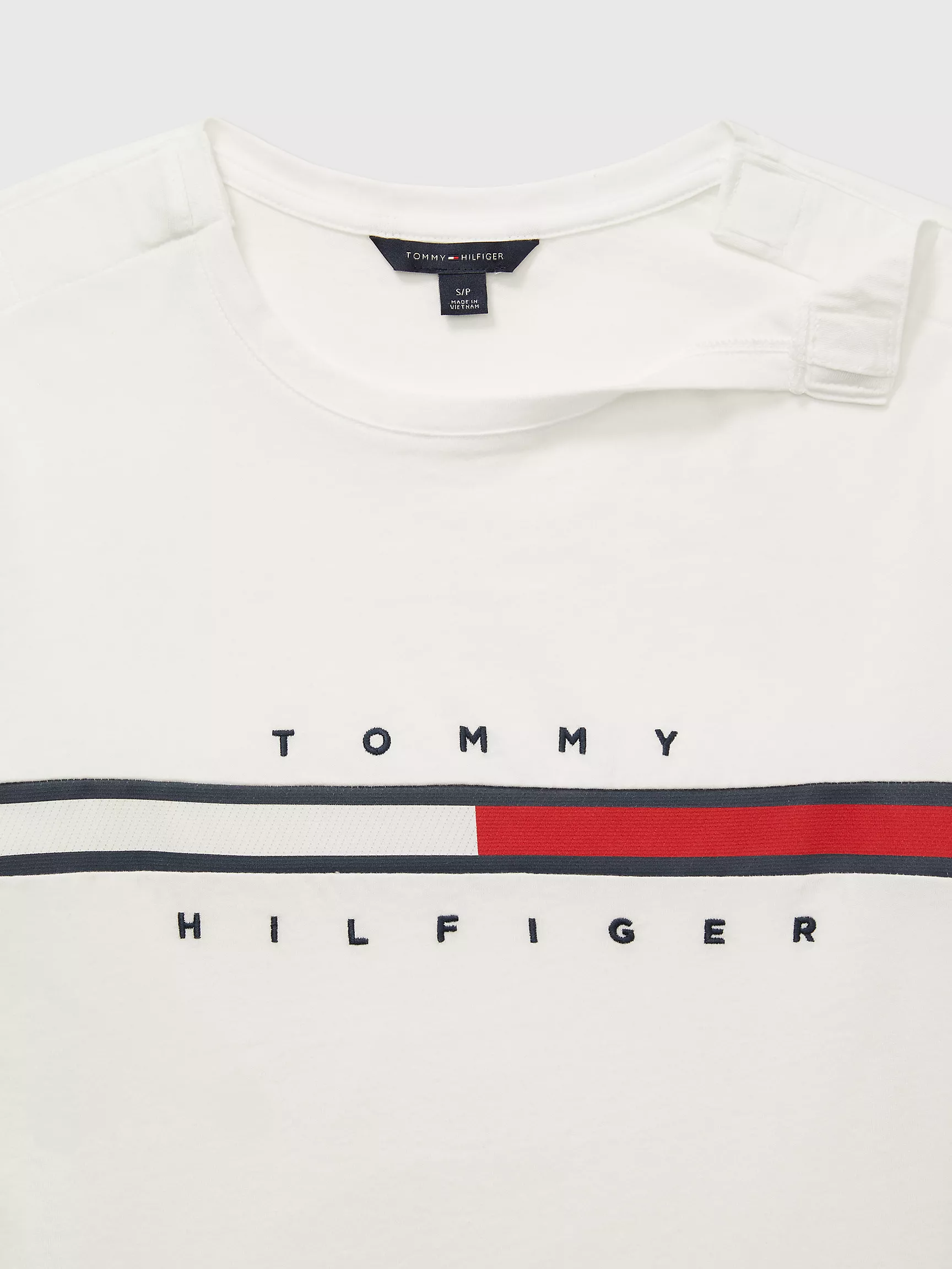 Женская футболка Tommy Hilfiger, Полосатая футболка с фирменным логотипом