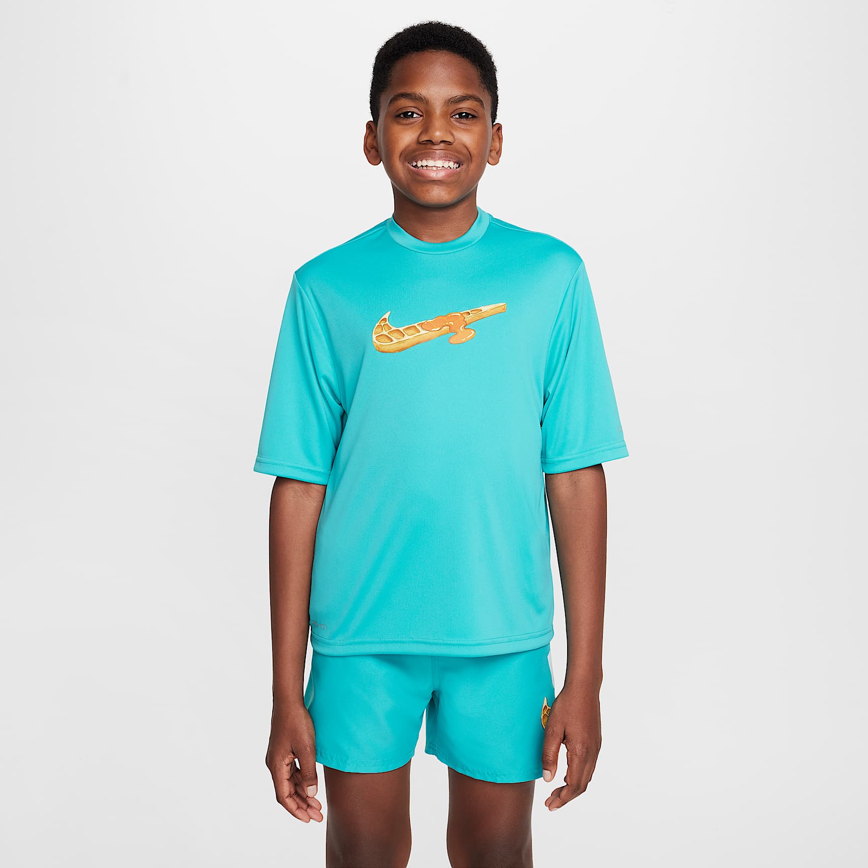 Nike Swim Hydroguard Big Kids' (Boys') Dri-FIT Short-Sleeve Top