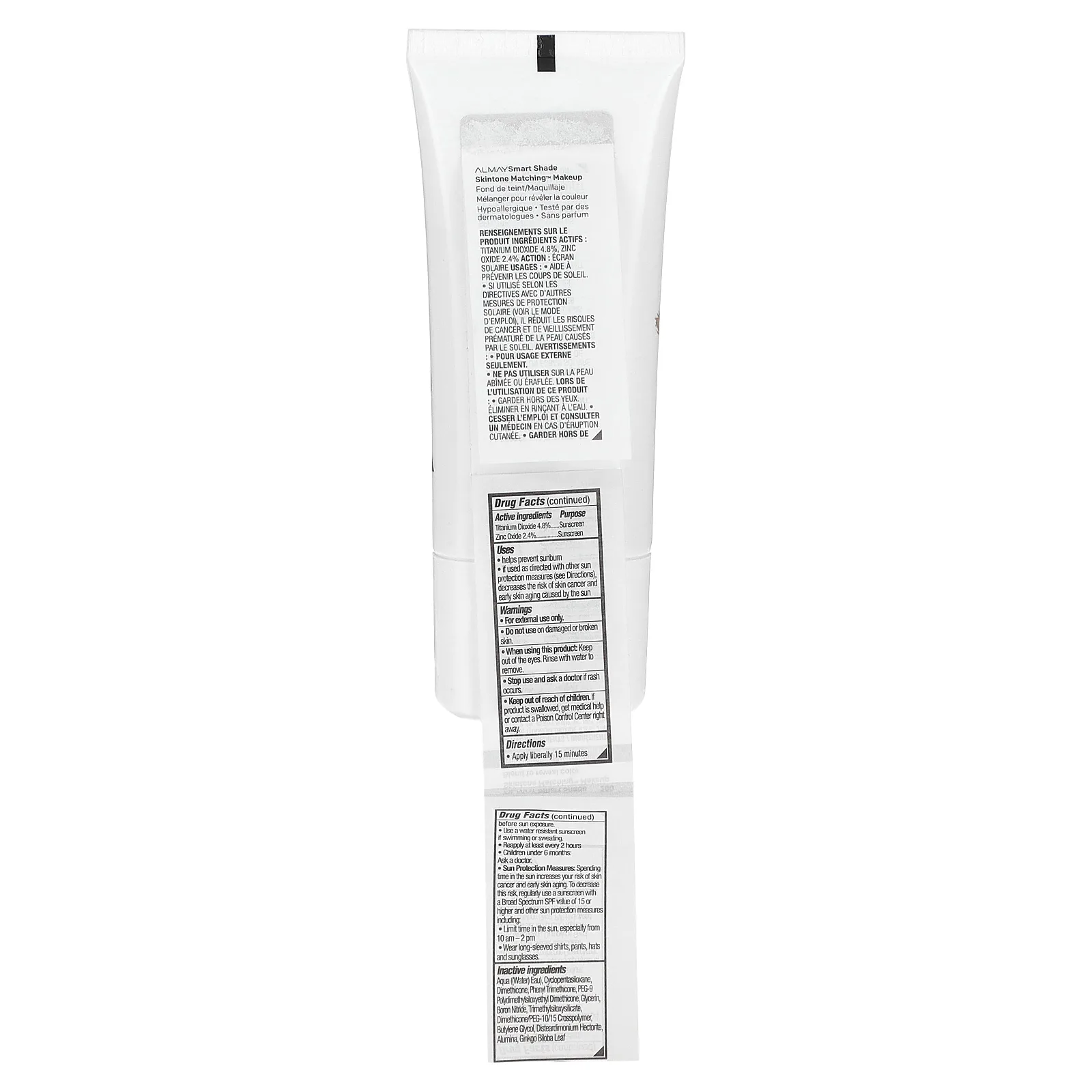 Almay, Smart Shade, макияж под тон кожи, SPF 15, оттенок 200 светлый и средний, мина, 30 мл (1 жидк. унция)