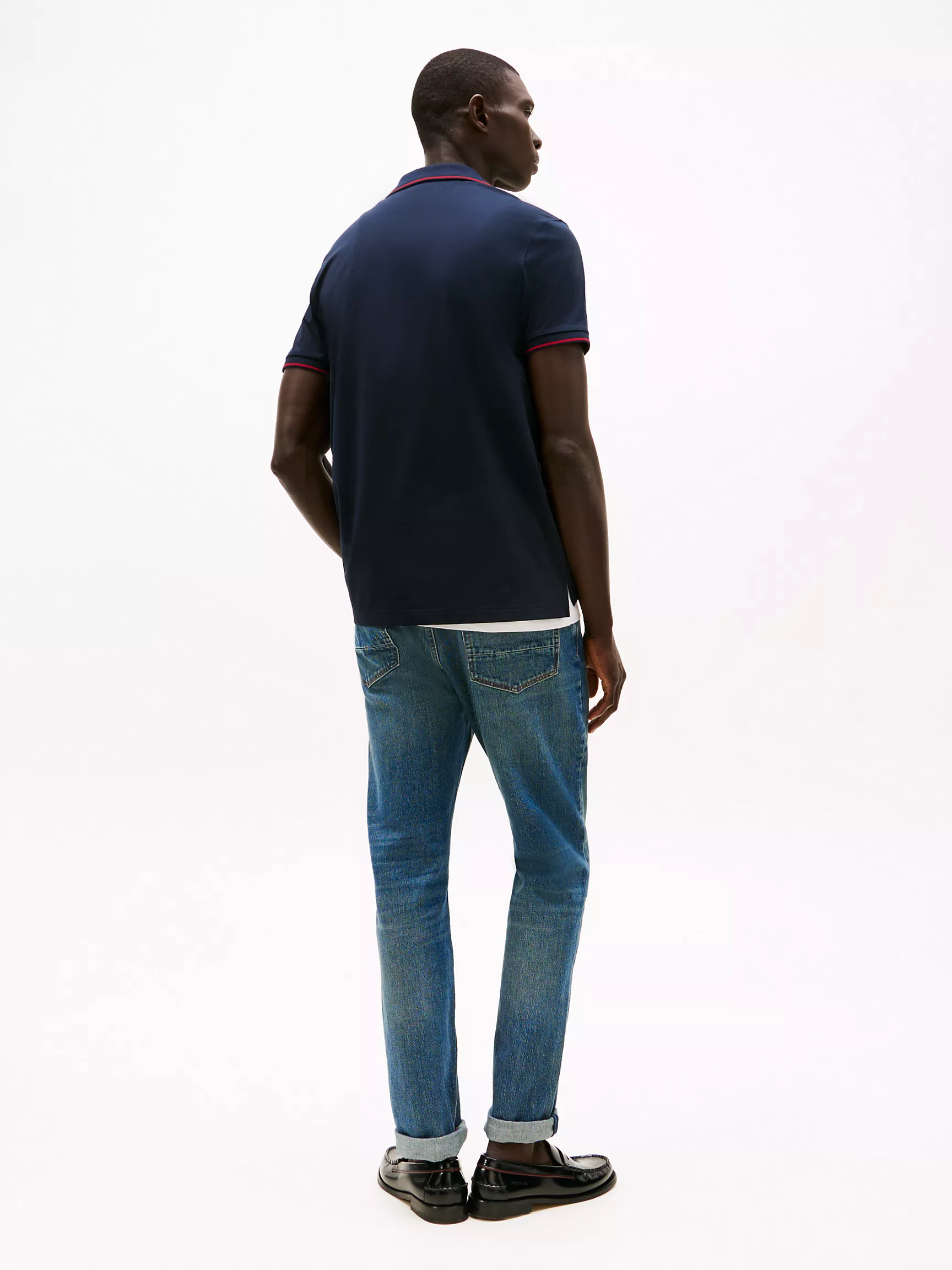 Мужское поло Tommy Hilfiger, Стандартное поло из трикотажной ткани Performance