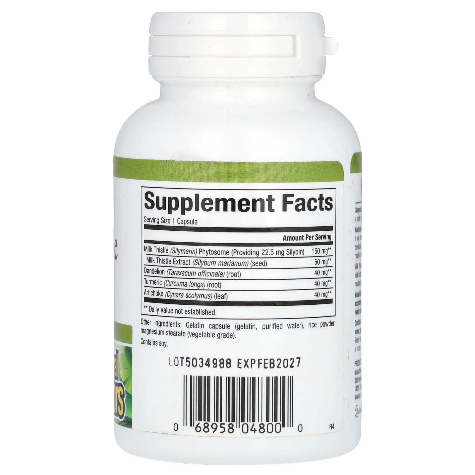 Natural Factors, Herbal Factors, Молочный чертополох, 150 мг, 90 капсул