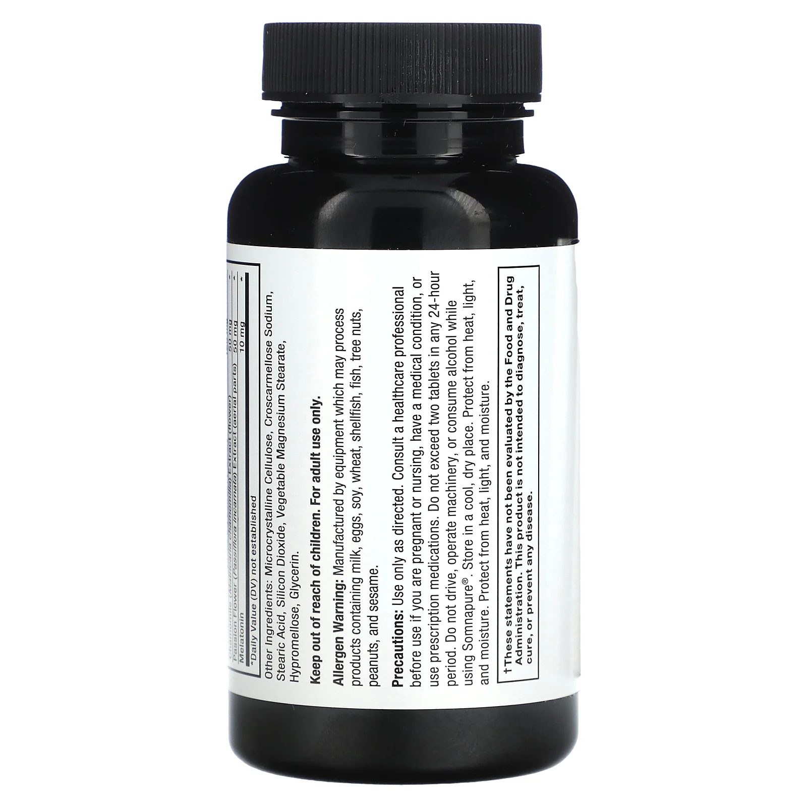 Force Factor, Somnapure, мелатонин с повышенной силой действия, L-теанин и растительные ингредиенты, 60 таблеток