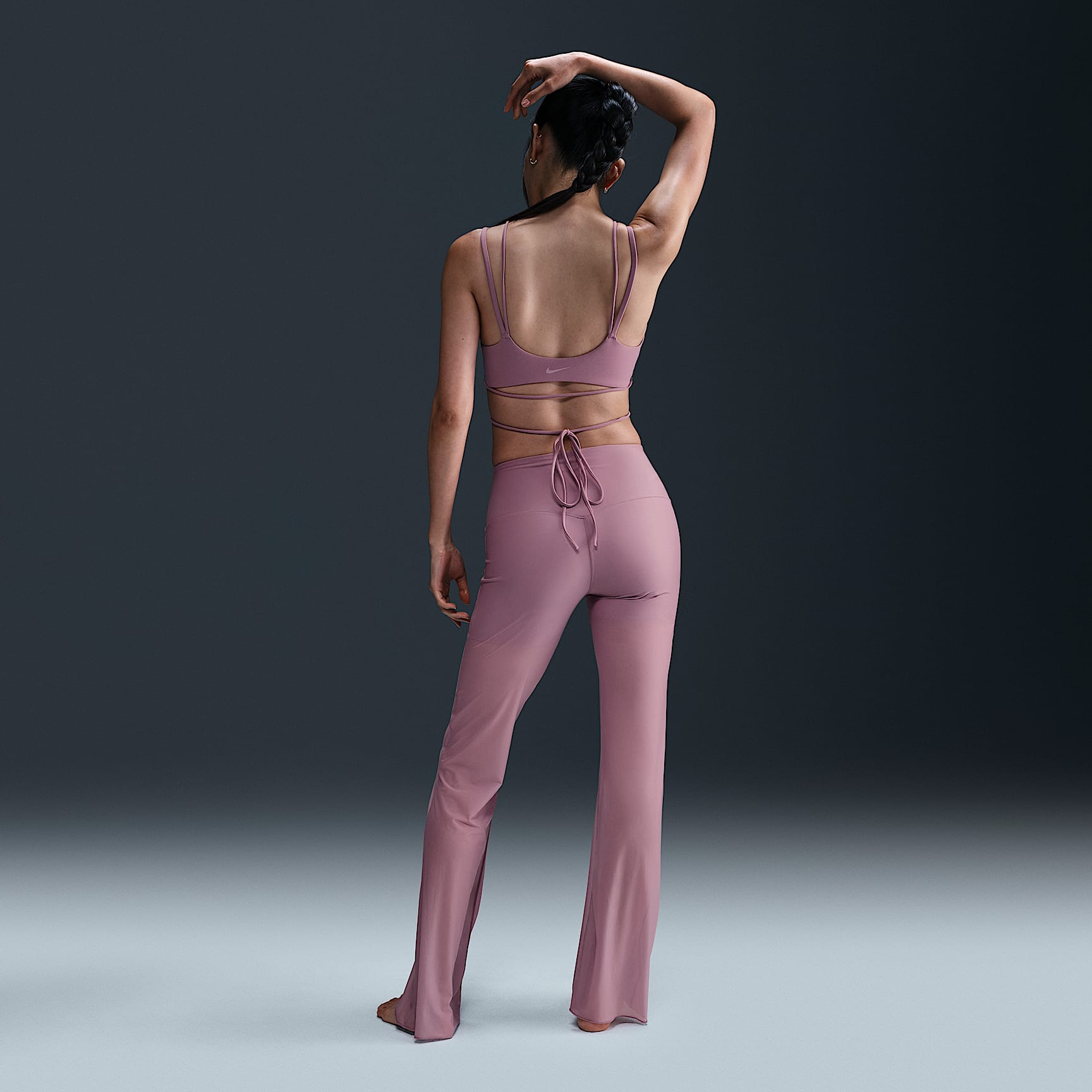 Nike Zenvy Sheer Women's Gentle-Support High-Waisted Full-Length Pants