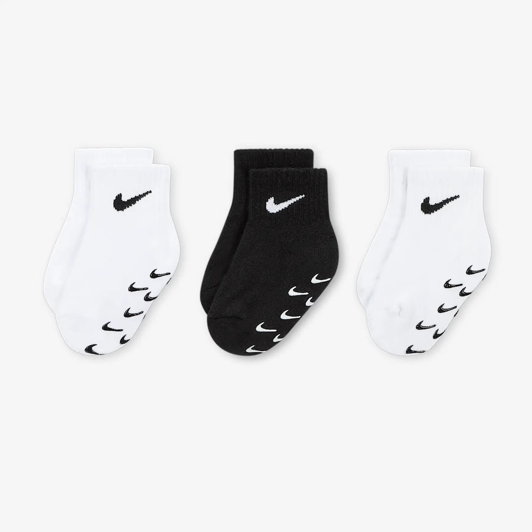 Nike Baby/Toddler Gripper Ankle Socks (3 Pairs)