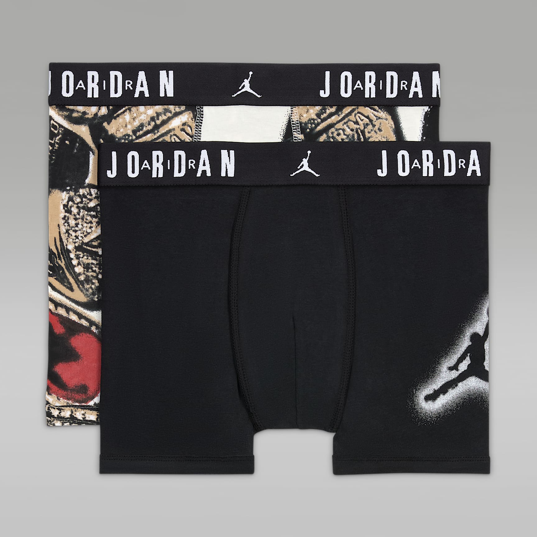 Jordan Big Kids' Cotton MVP Boxer Briefs (2-Pack)