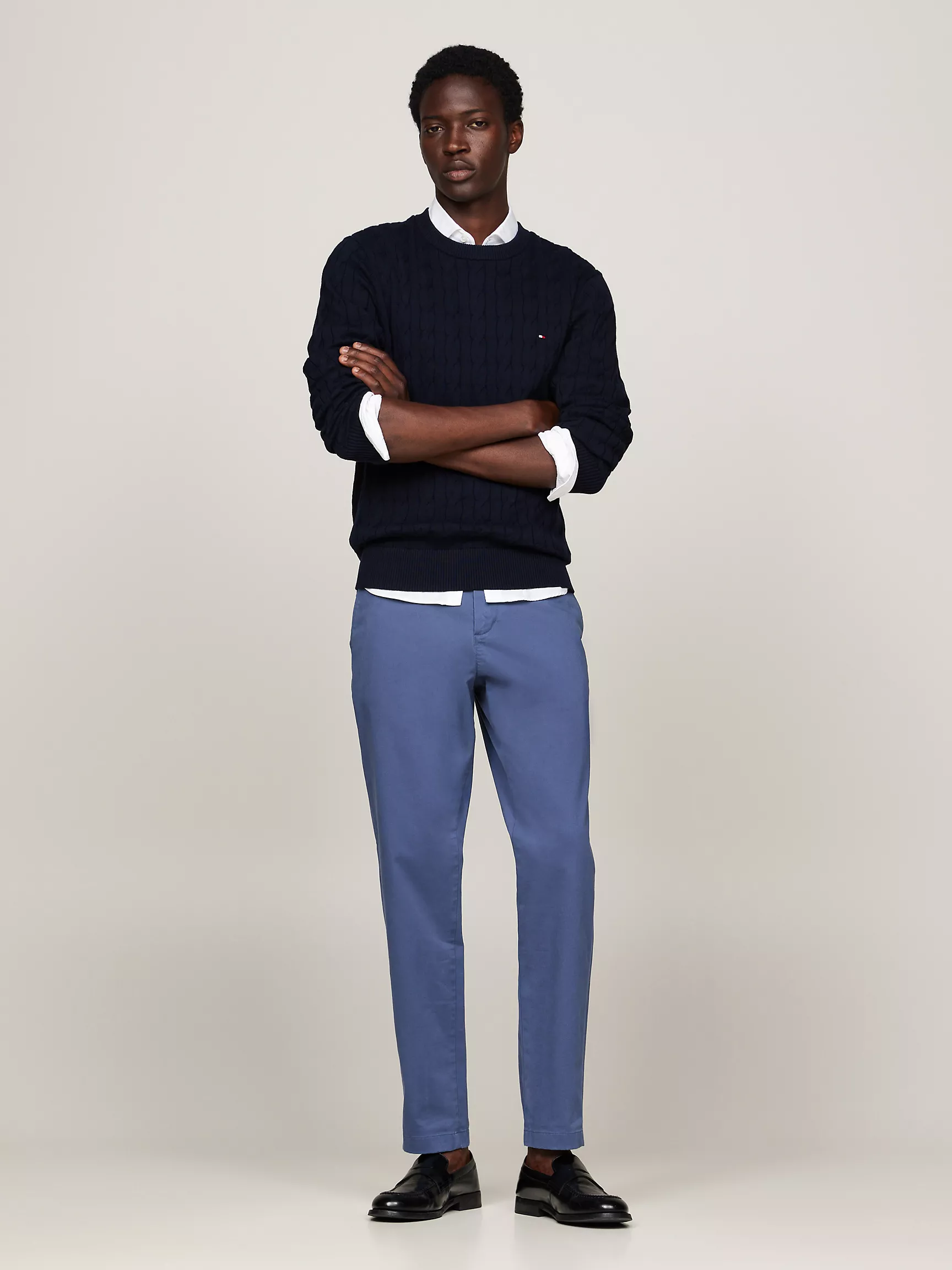 Мужские брюки Tommy Hilfiger, Свободные зауженные брюки чинос