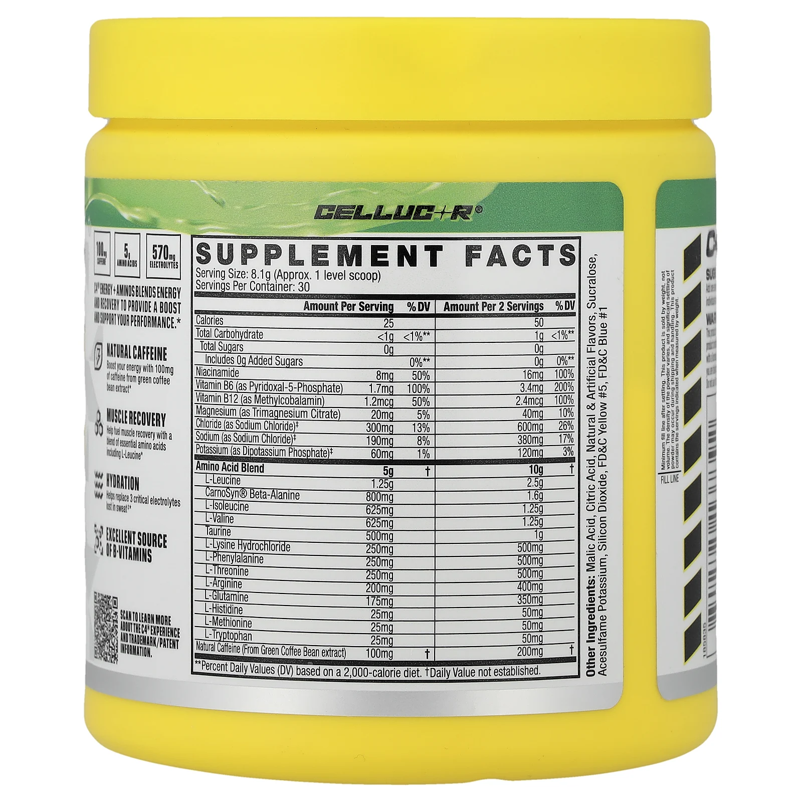 C4 / Cellucor, C4® Energy + Aminos, зеленое яблоко, 243 г (8,6 унции)