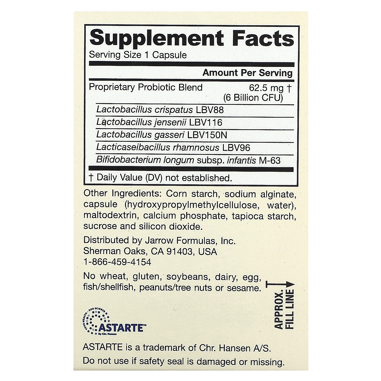 Jarrow Formulas, Vegan Jarro-Dophilus, пренатальный комплекс, 6 млрд КОЕ, 30 вегетарианских капсул