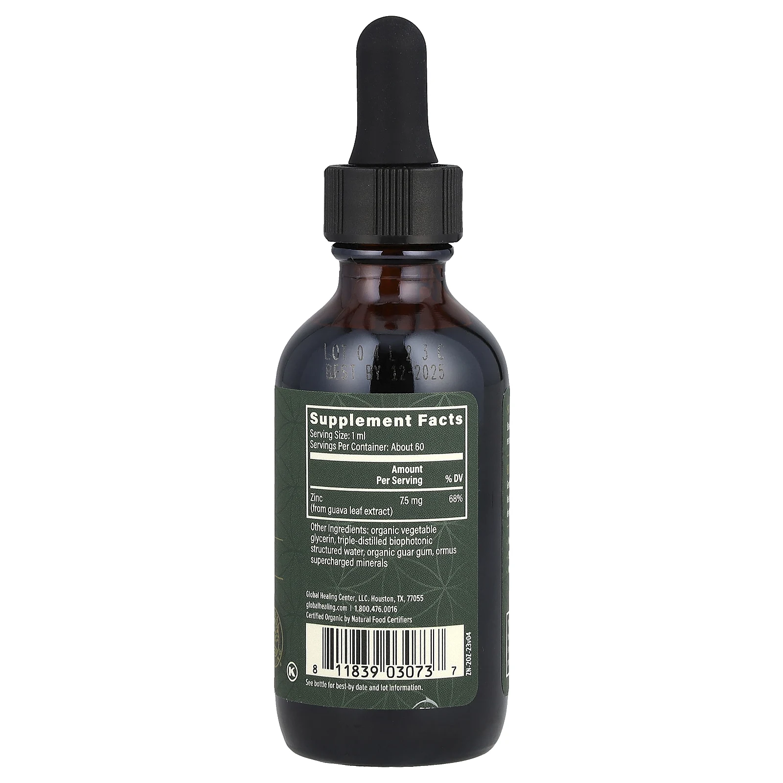 Global Healing, цинк растительного происхождения, 59,2 мл (2 жидк. унции)