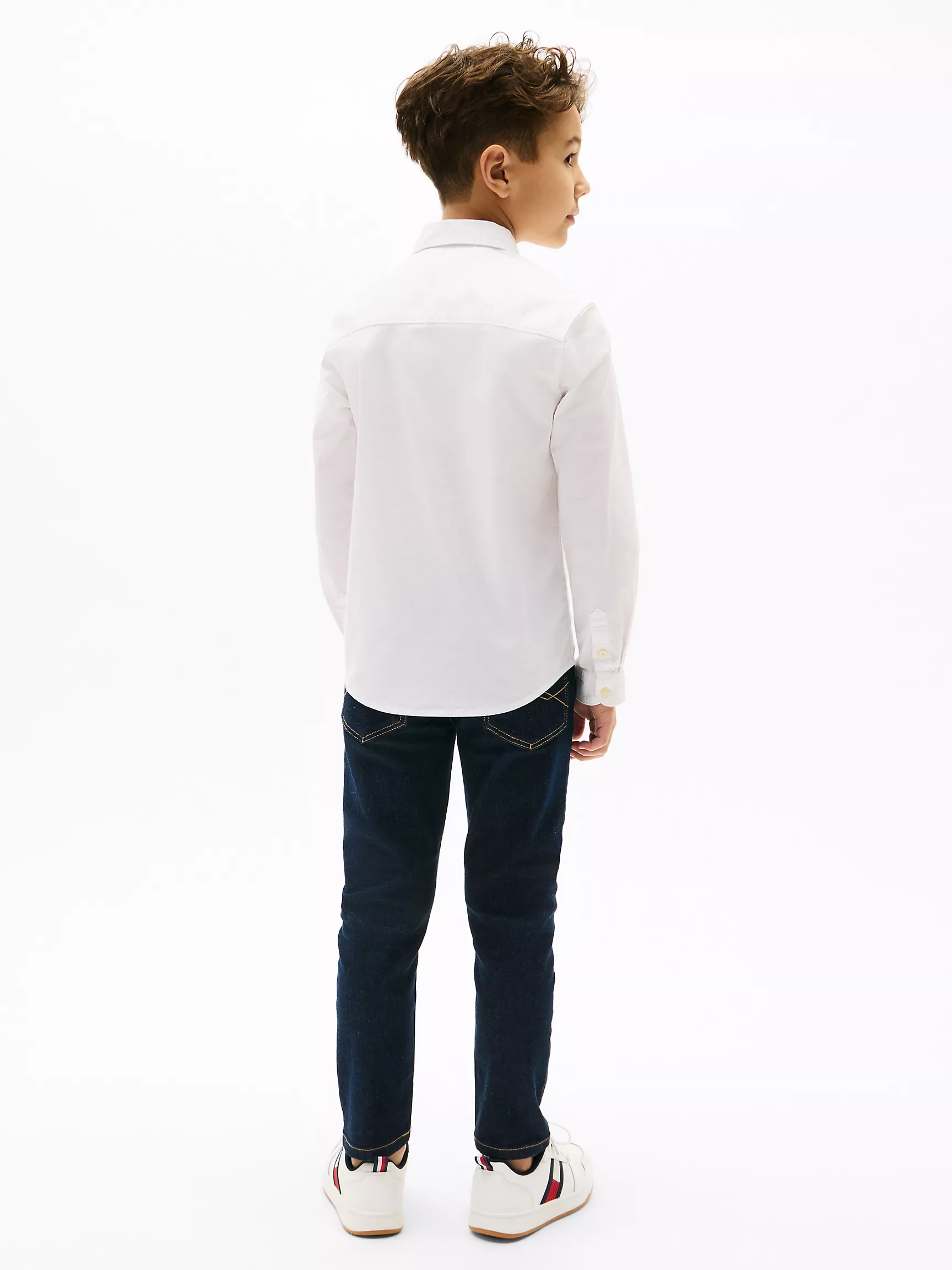 Рубашка для мальчика Tommy Hilfiger, Детская эластичная рубашка из оксфорда