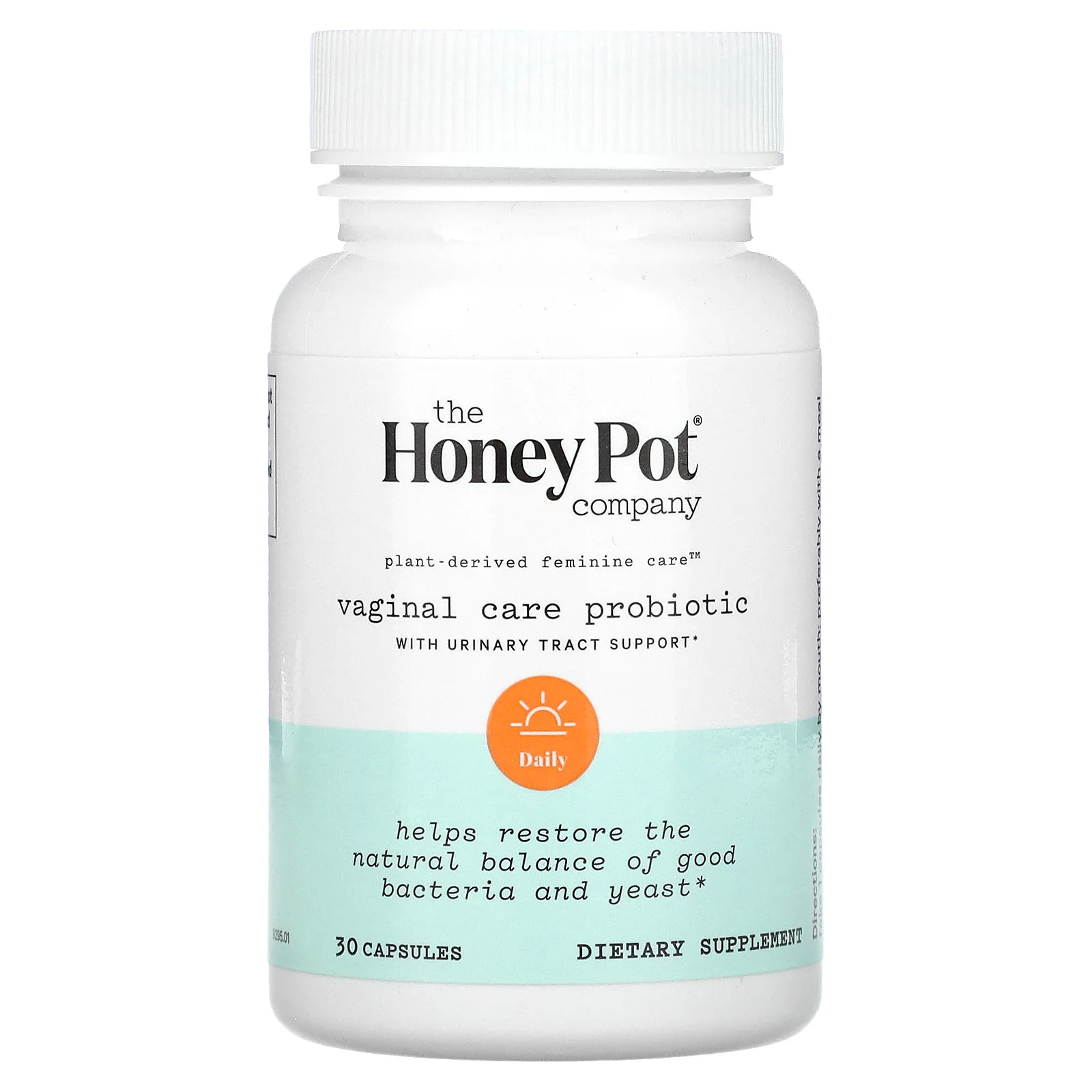 The Honey Pot Company, Пробиотик для влагалища с поддержкой мочевыводящих путей, 30 капсул