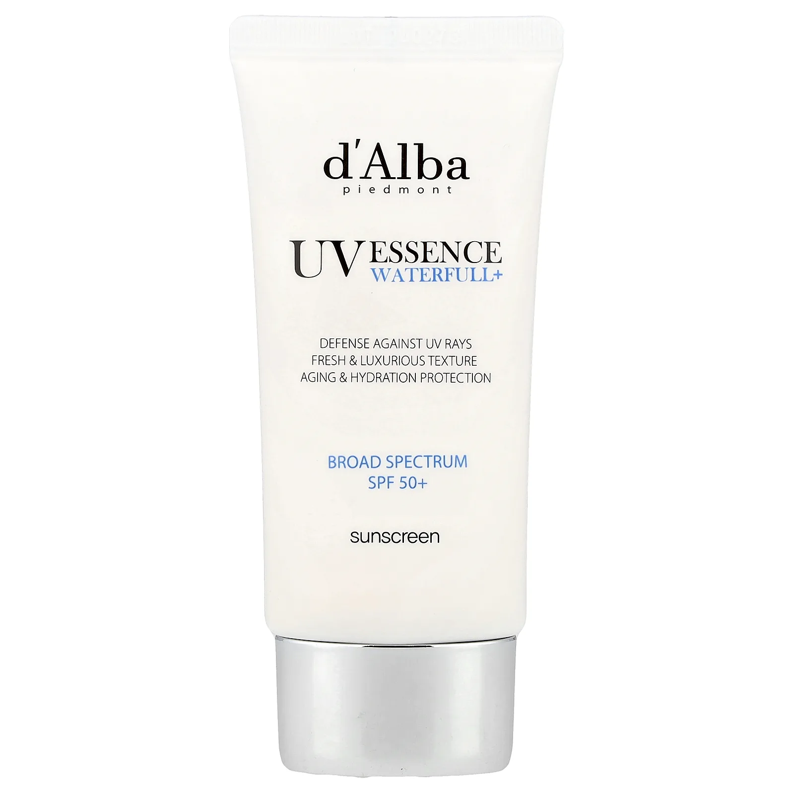 d'Alba, UV Essence Waterfull + Sunscreen, SPF 50+, 50 мл (1,69 жидк. Унции)