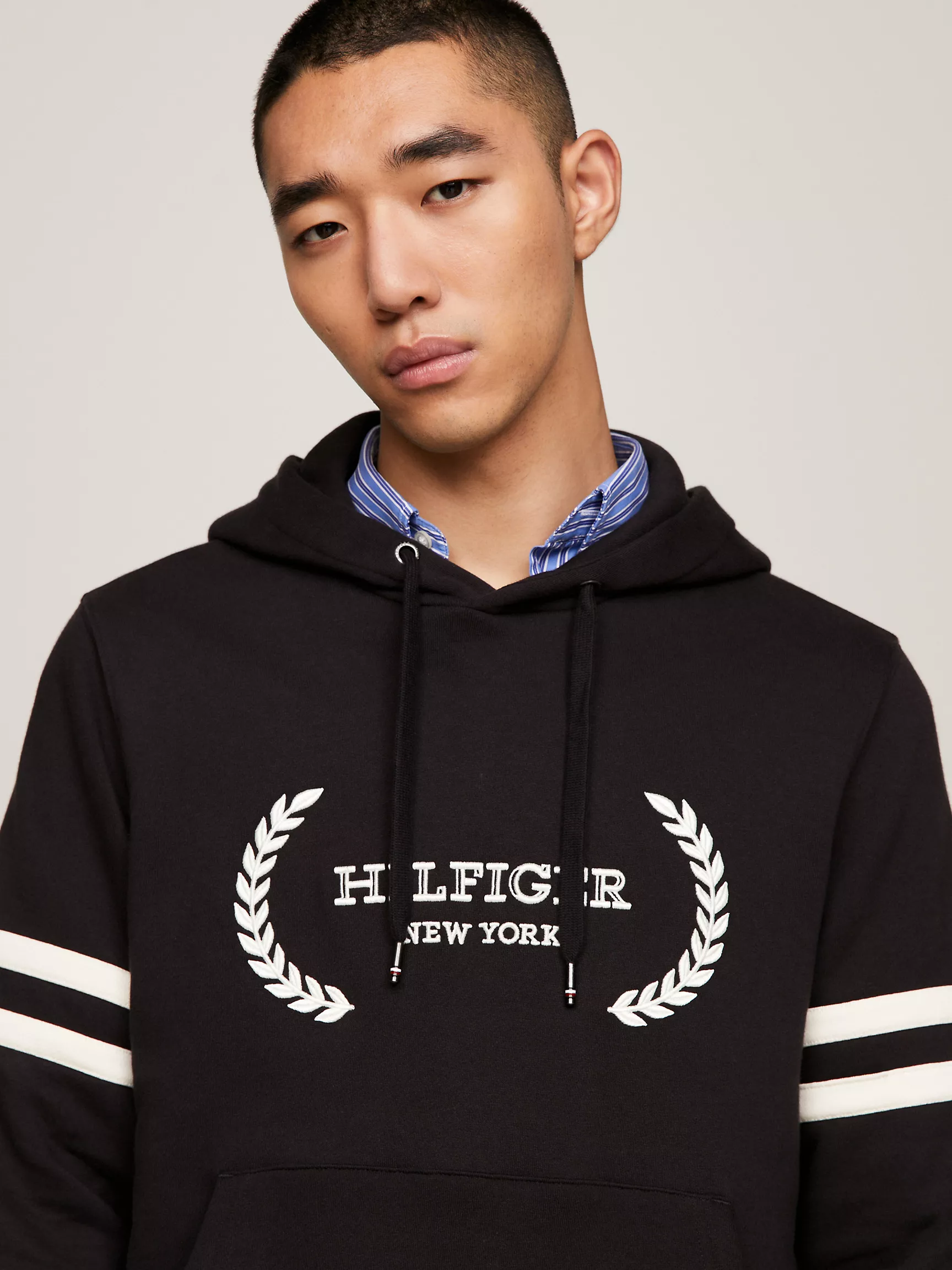 Мужское худи Tommy Hilfiger, Худи с вышитым логотипом Hilfiger Laurel