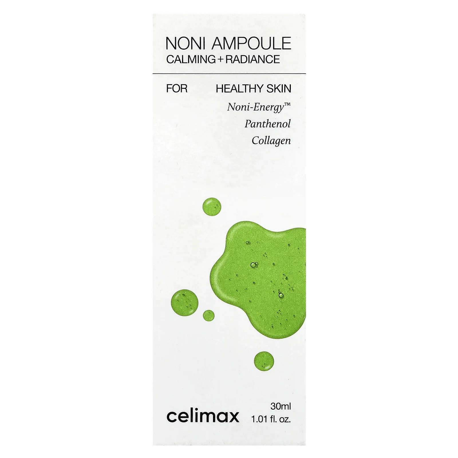 Celimax, Noni Ampoule, успокаивающее + сияние, 30 мл (1,01 жидк. Унции)