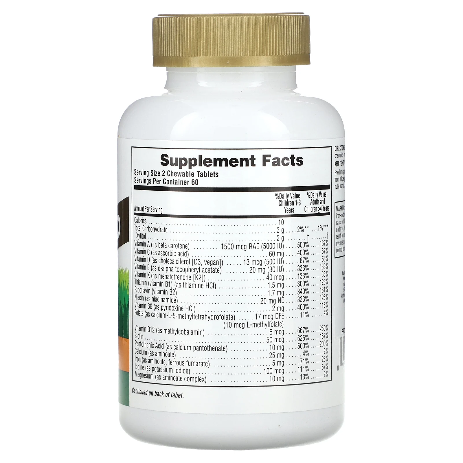 NaturesPlus, Animal Parade Gold, мультивитамины для детей, со вкусом апельсина, без сахара, 120 таблеток в форме животных