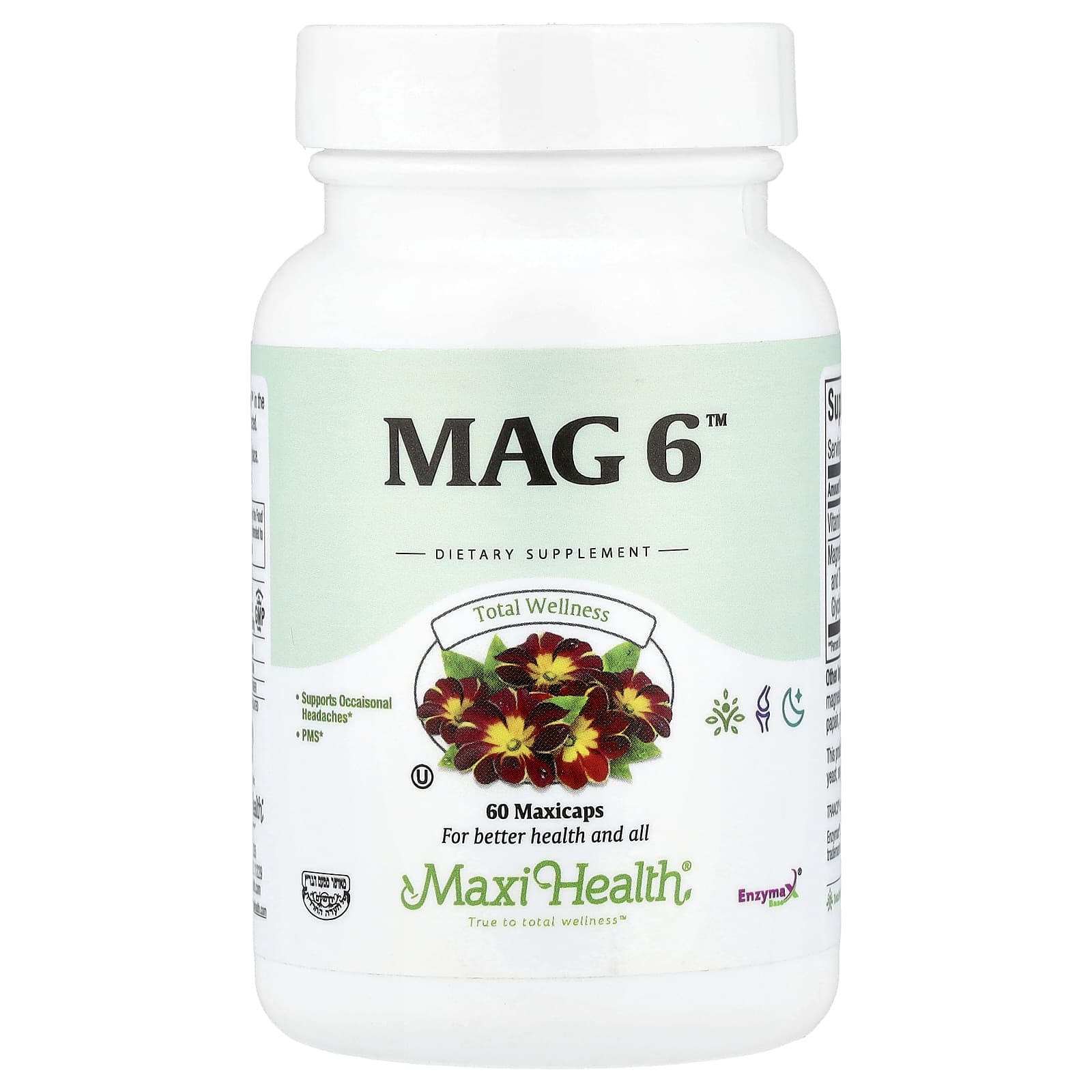 Maxi Health, Mag 6™, 60 капсул Maxcaps