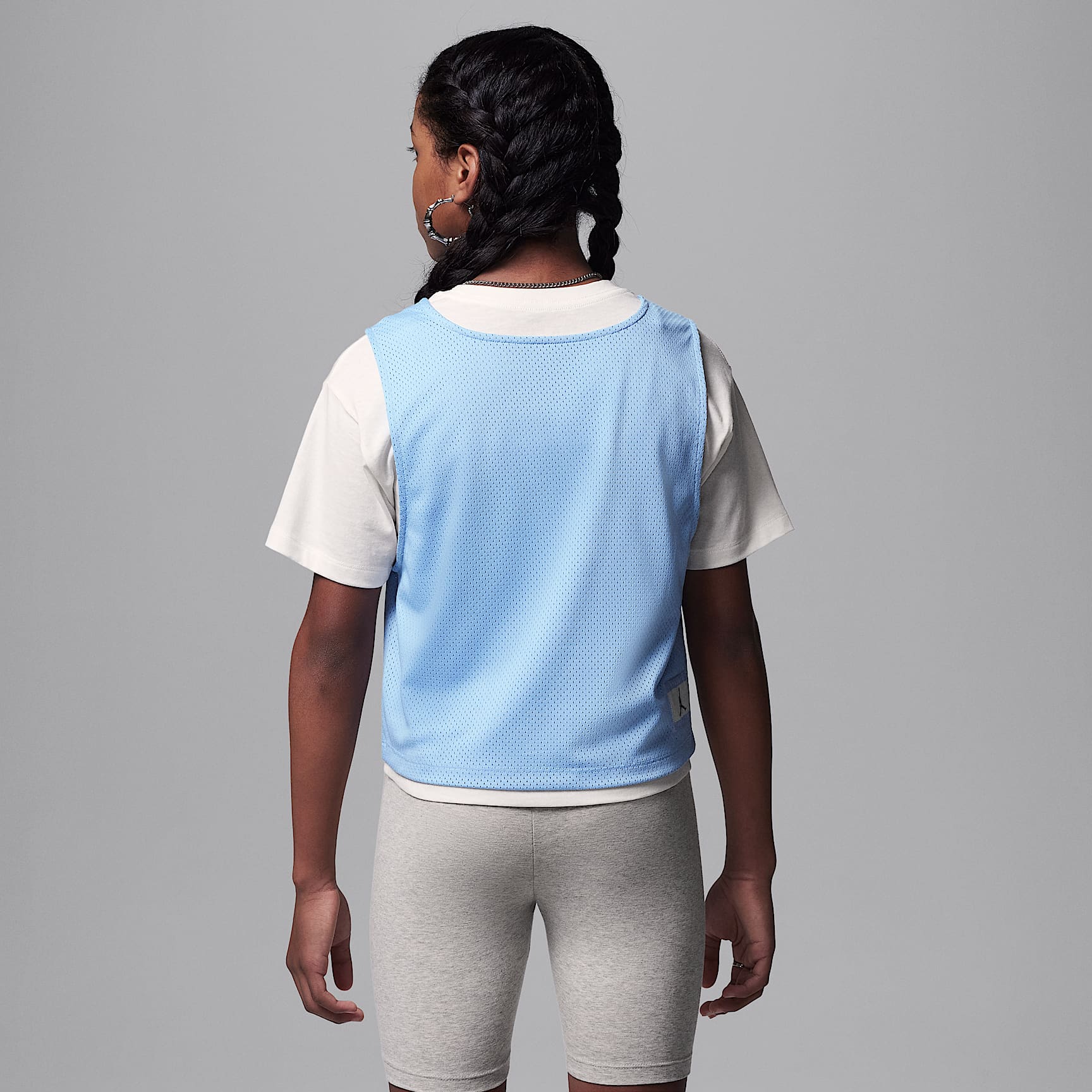 Jordan Training Camp Big Kids' Mesh Overlay T-Shirt