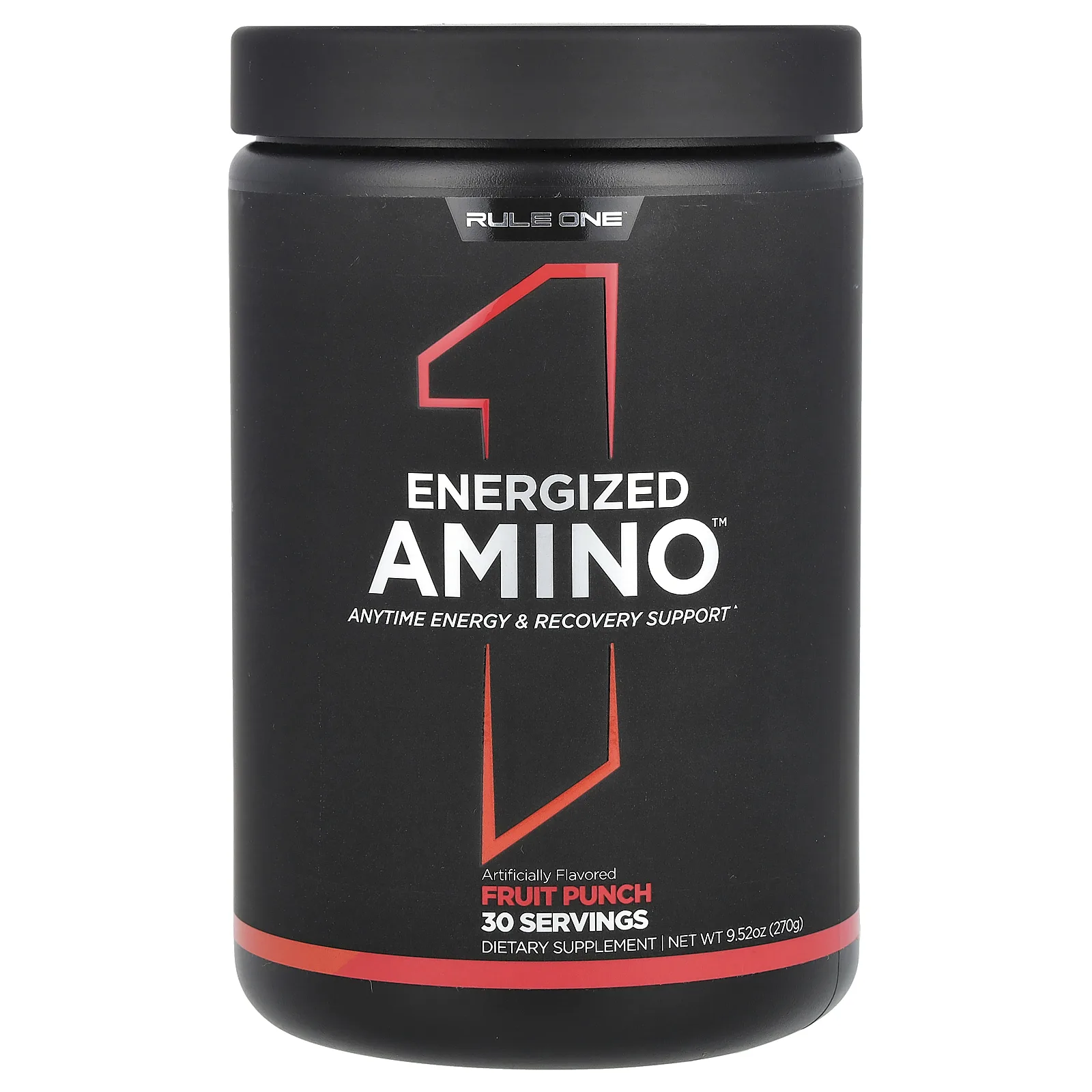 Rule One Proteins, Energized Amino, фруктовый пунш, 270 г (9,52 унции)