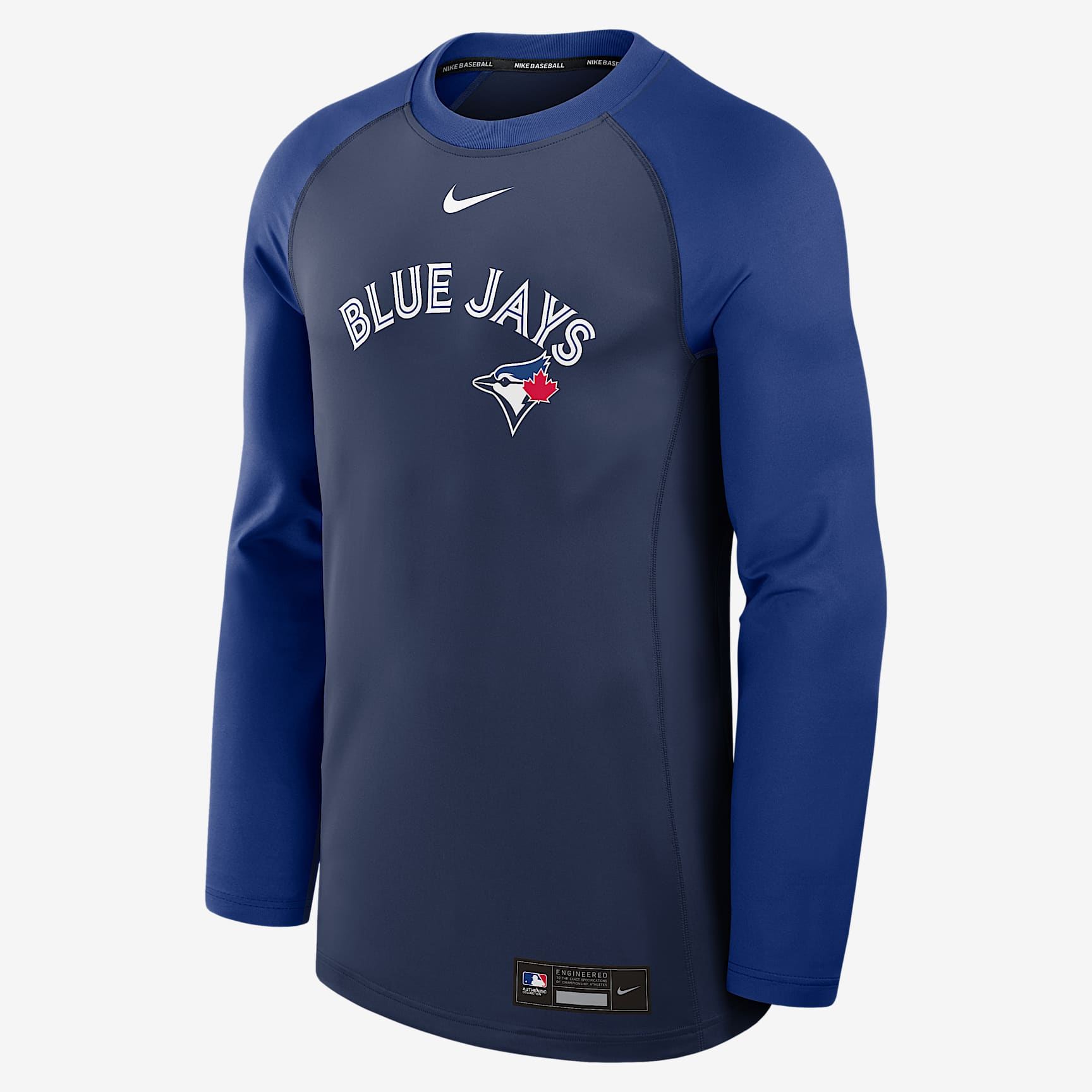 Toronto Blue Jays Authentic Collection Game Time Men's Nike Dri-FIT MLB Pullover Crew