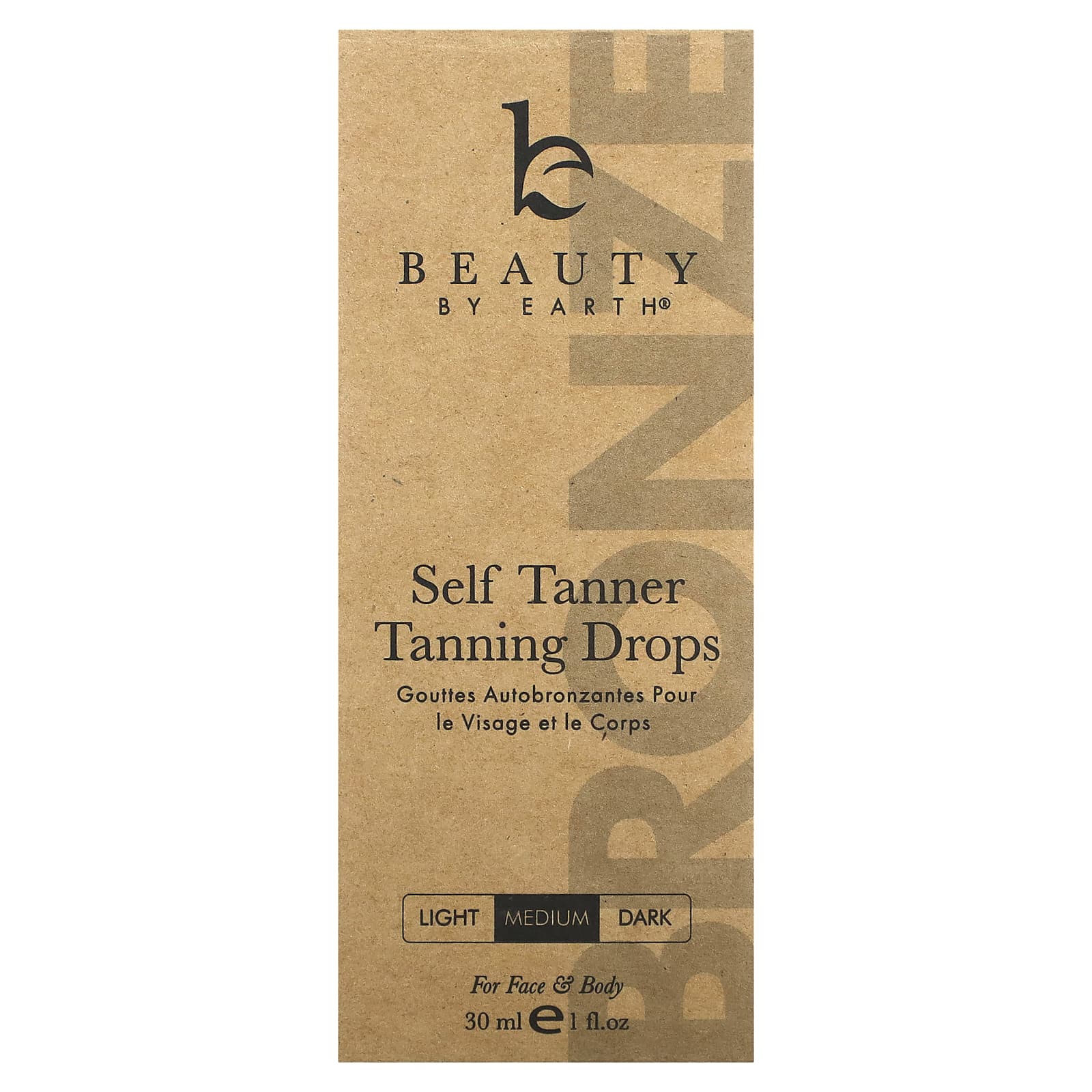 Beauty By Earth, автозагар, капли для загара, средний, 30 мл (1 жидк. унция)