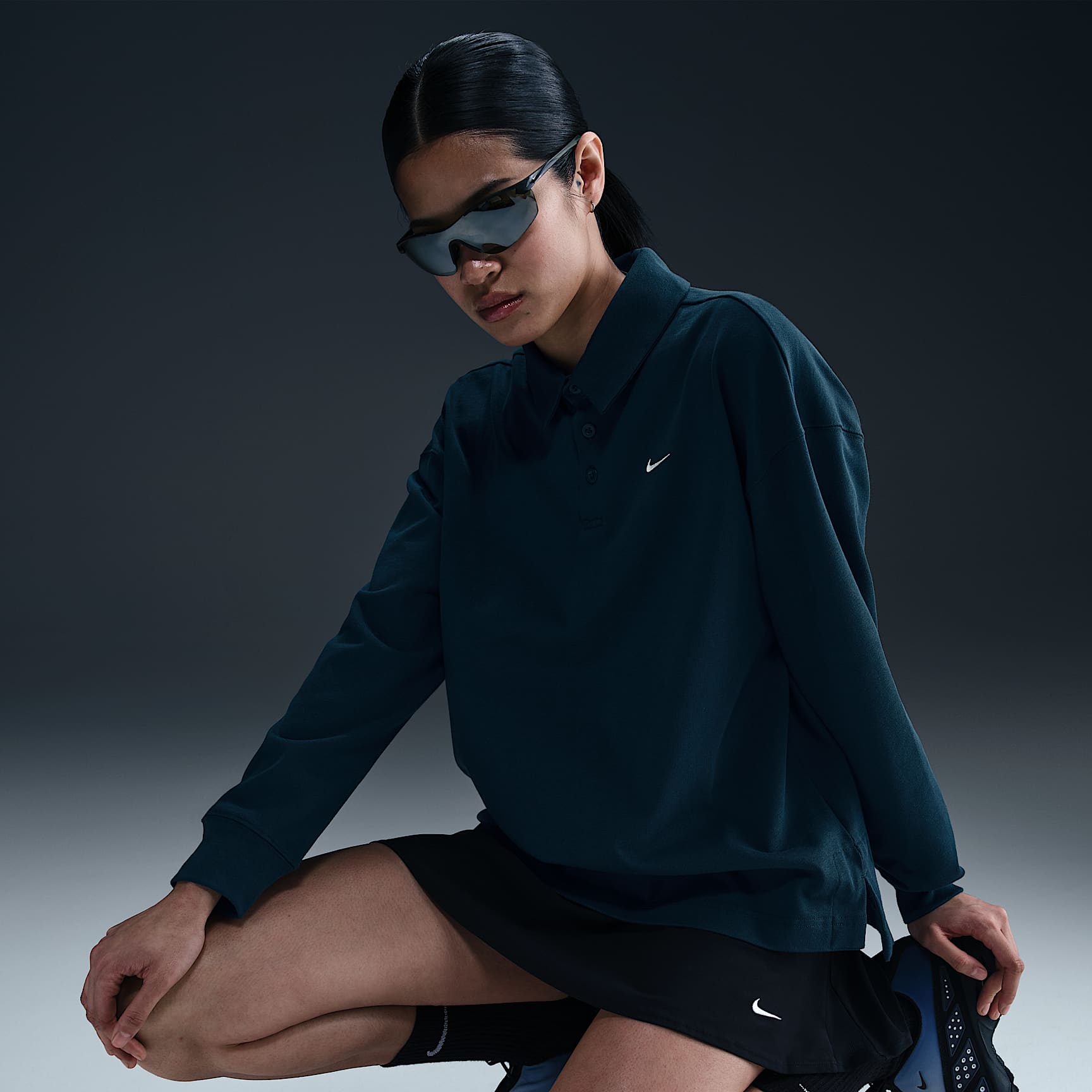 Nike Sportswear Essential Women's Oversized Long-Sleeve Polo