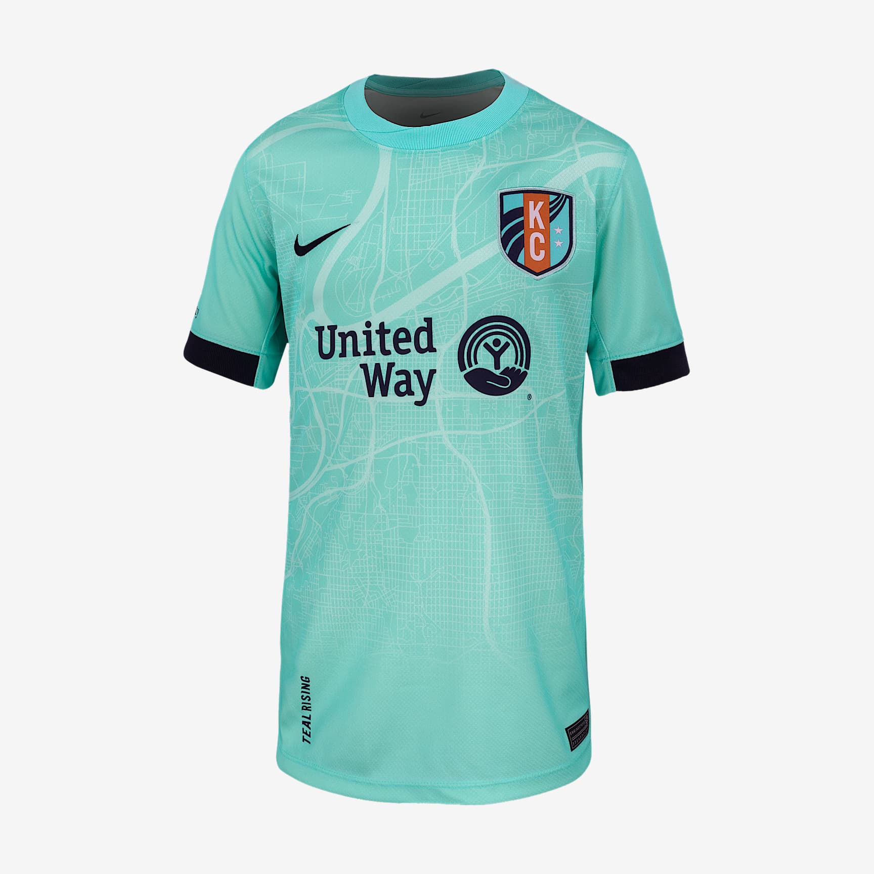 KC Current 2025 Stadium Away Big Kids' Nike Dri-FIT NWSL Replica Jersey