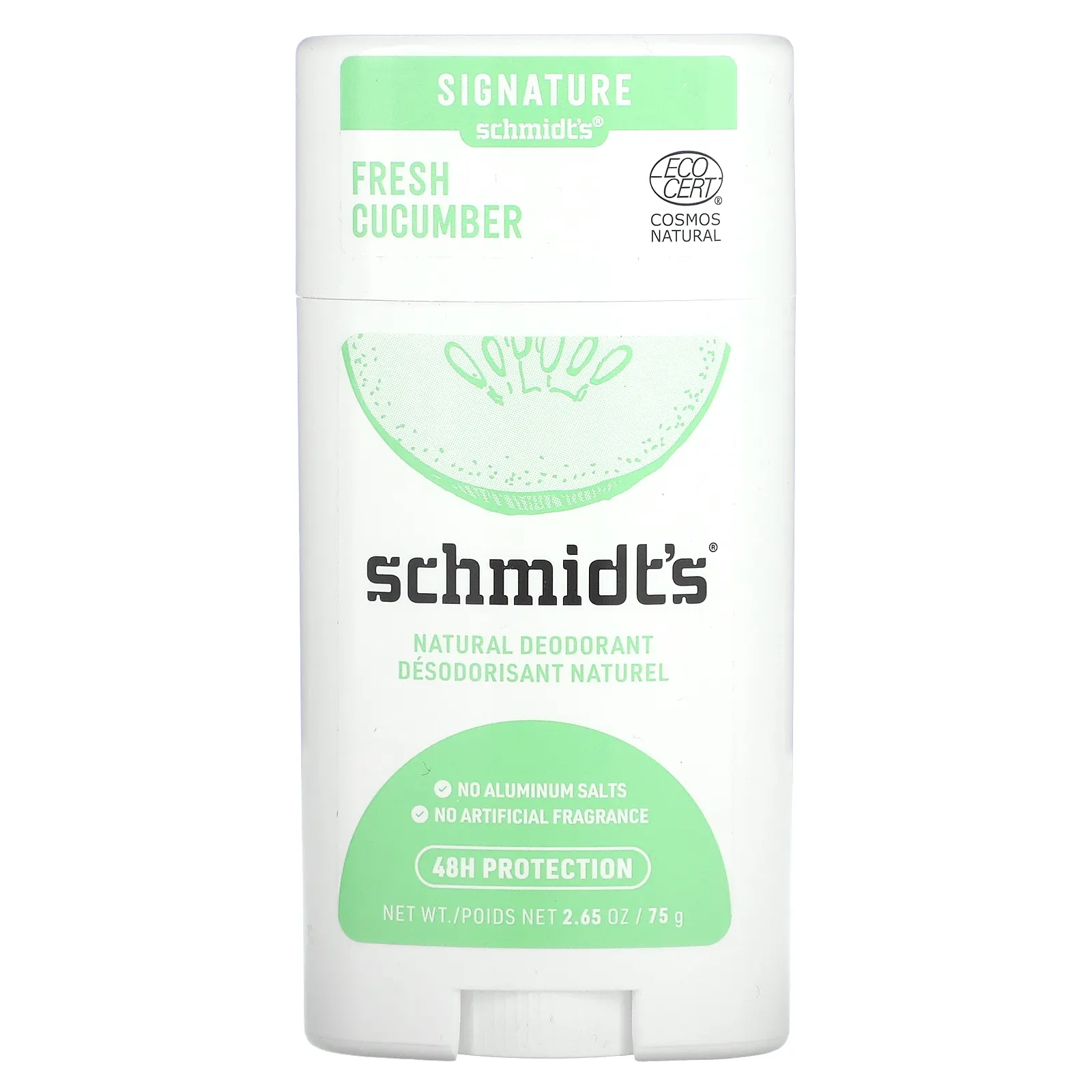 Schmidt's, Натуральный дезодорант, свежий огурец, 75 г (2,65 унции)